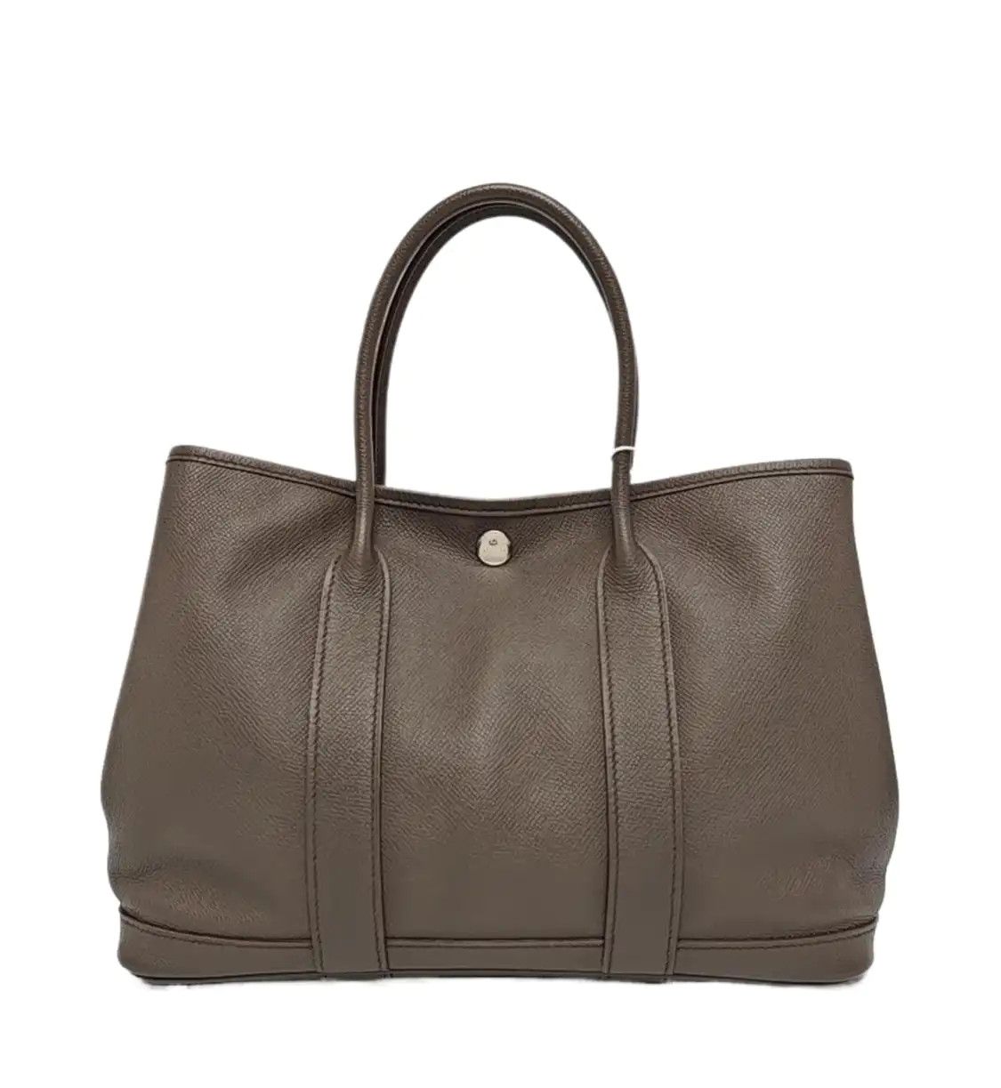 Hermes Hermes Garden Party Etain Negondacowhide leather handbag silver hardware A Size ONE SIZE - 1 Thumbnail
