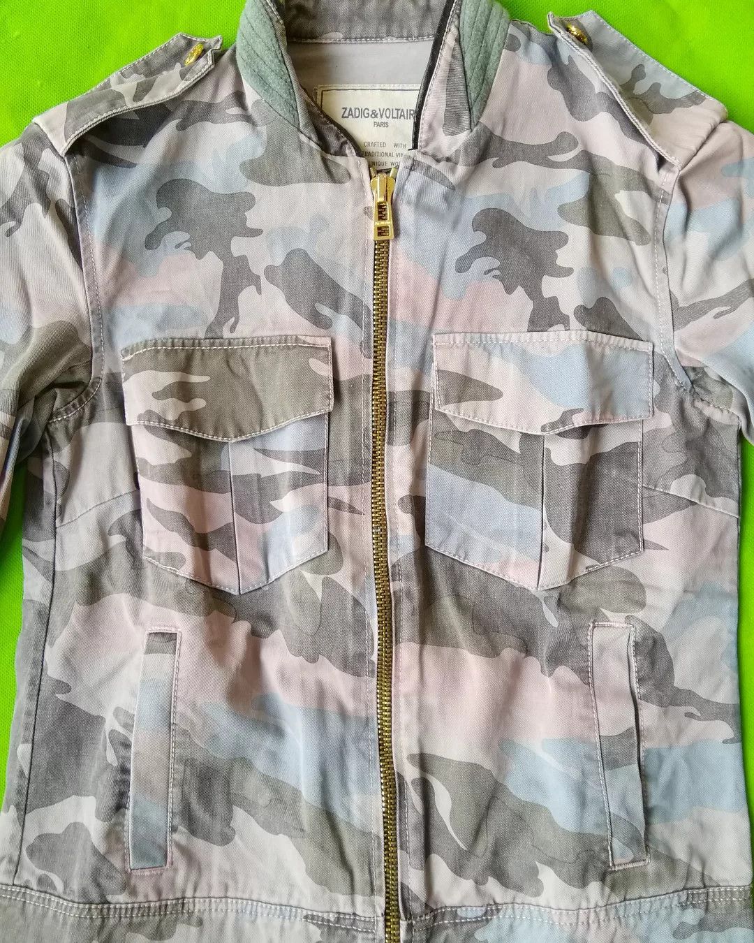 Zadig & Voltaire Zadig & Voltaire Army Camo Woman Zipper Jacket Size S / US 4 / IT 40 - 2 Thumbnail