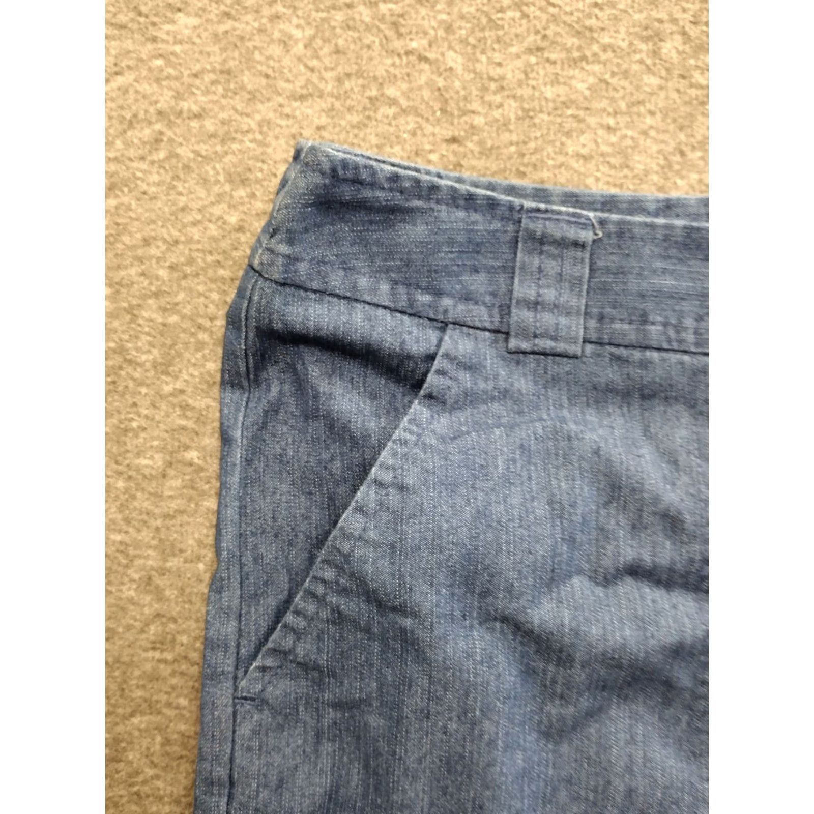 Vintage White Stag Women’s Capri Jeans Cotton Blend 18 Blue Denim Regular 90s Vintage Style Spring Summer Jeans Ladies Size 40" / US 18 - 6 Thumbnail