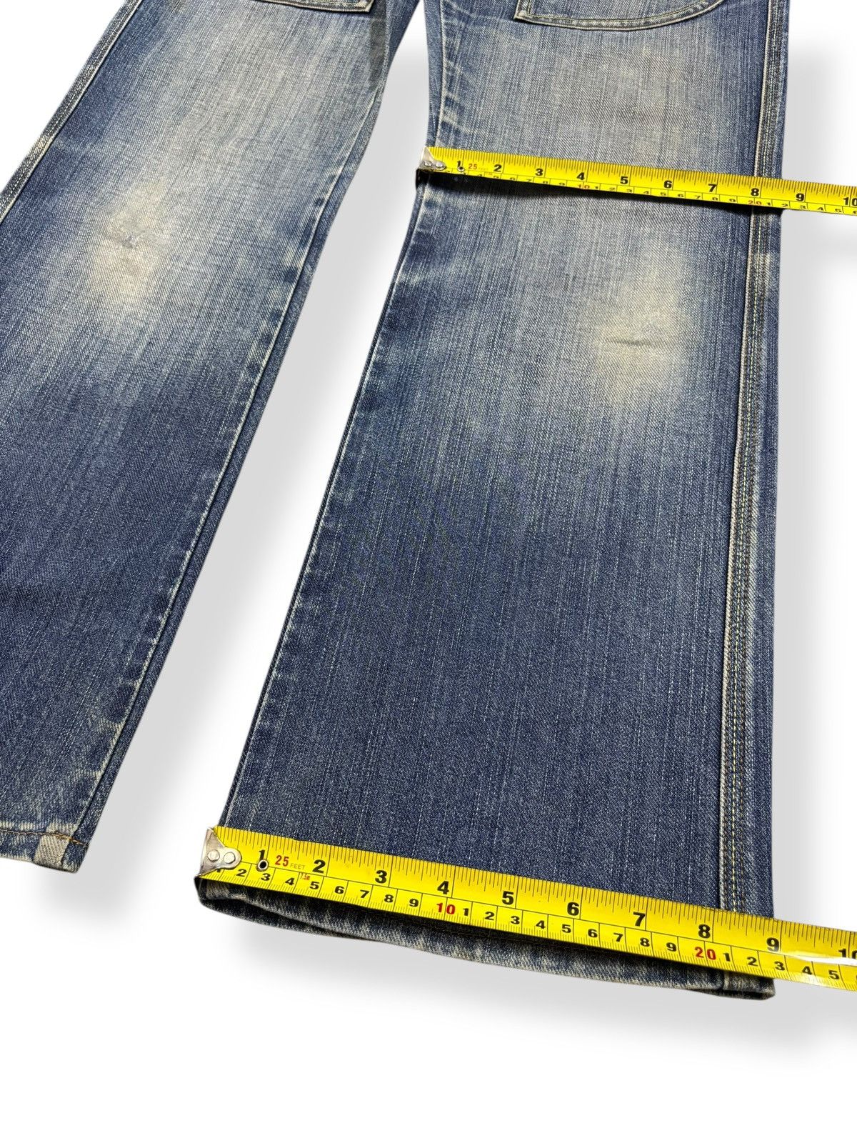 Japanese Brand Vintage Japanese Brand Multi-pockets Bootcut Flare Jeans Size US 32 / EU 48 - 15 Thumbnail
