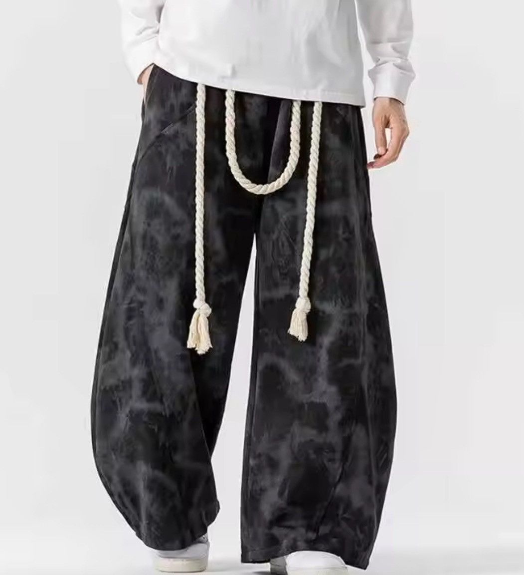 Japanese Brand Baggy rope lace sweats Size US 29 - 2 Thumbnail