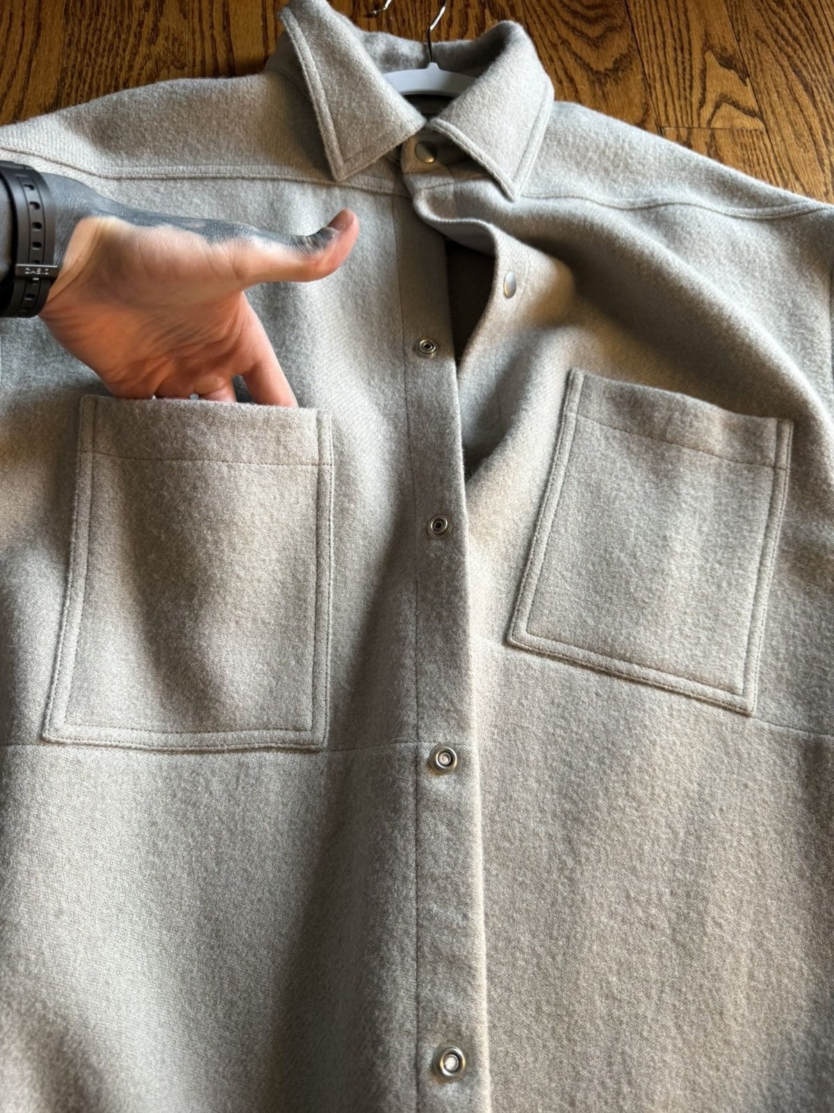 Rick Owens Rick Owens Jumbo Wool Outershirt Size US M / EU 48-50 / 2 - 3 Thumbnail