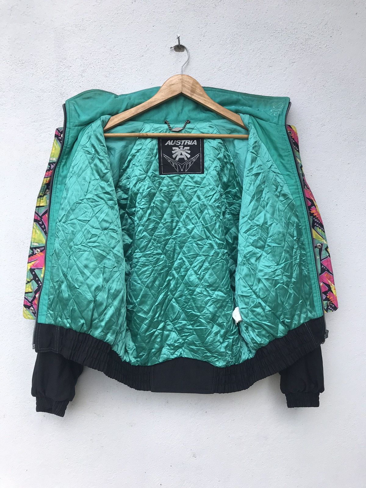 Asics × Designer Vintage Ski Jacket Japanese Design Hood Size US L / EU 52-54 / 3 - 5 Thumbnail