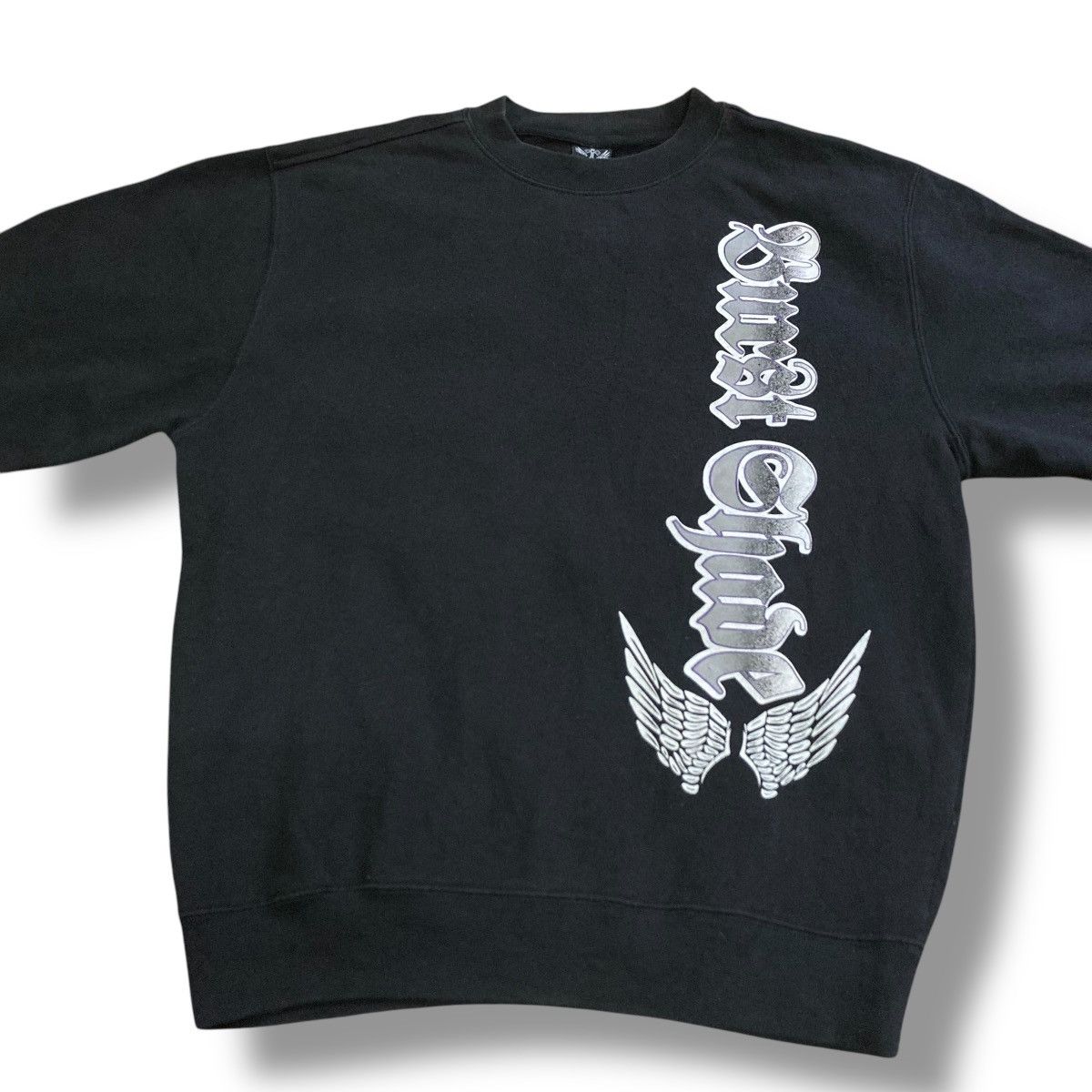 Le Grande Bleu (L.G.B.) 🇯🇵 Y2K ALL IS VANITY WORDING DRAGON SWEATSHIRT Size US L / EU 52-54 / 3 - 3 Thumbnail