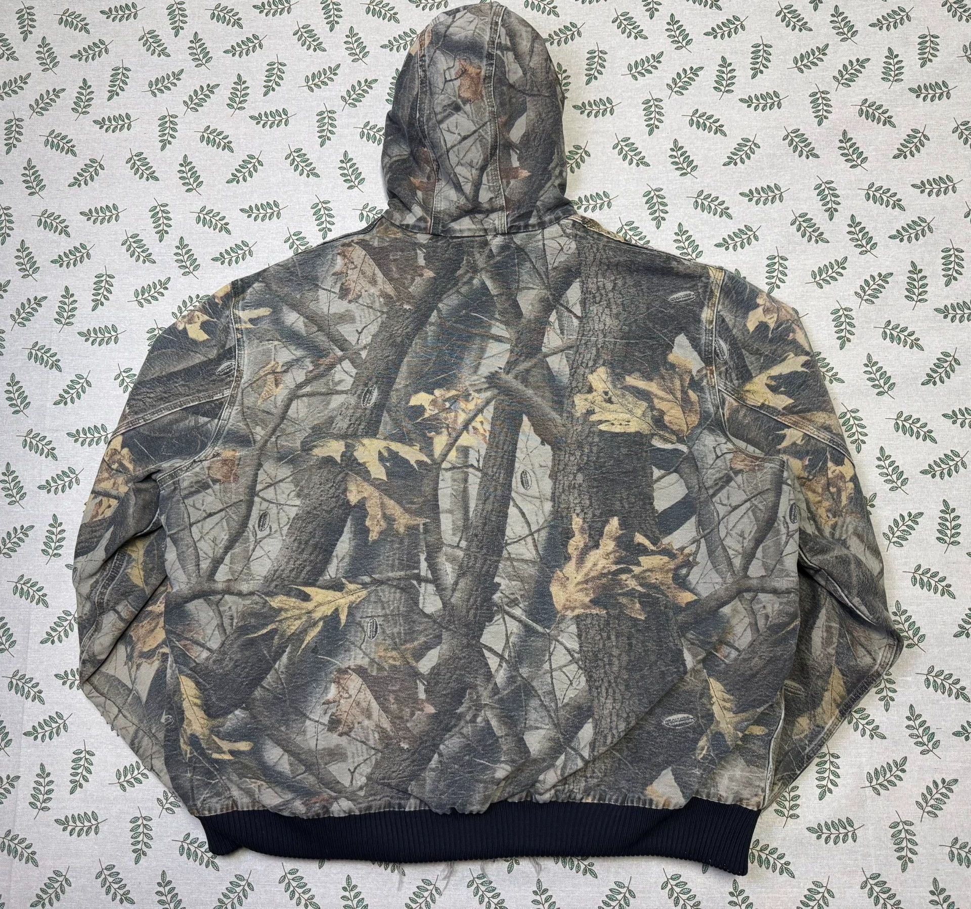 Carhartt Vintage Carhartt J143 CMO Camo 2XLT Hooded Work Jacket Size US XXL / EU 58 / 5 - 5 Thumbnail