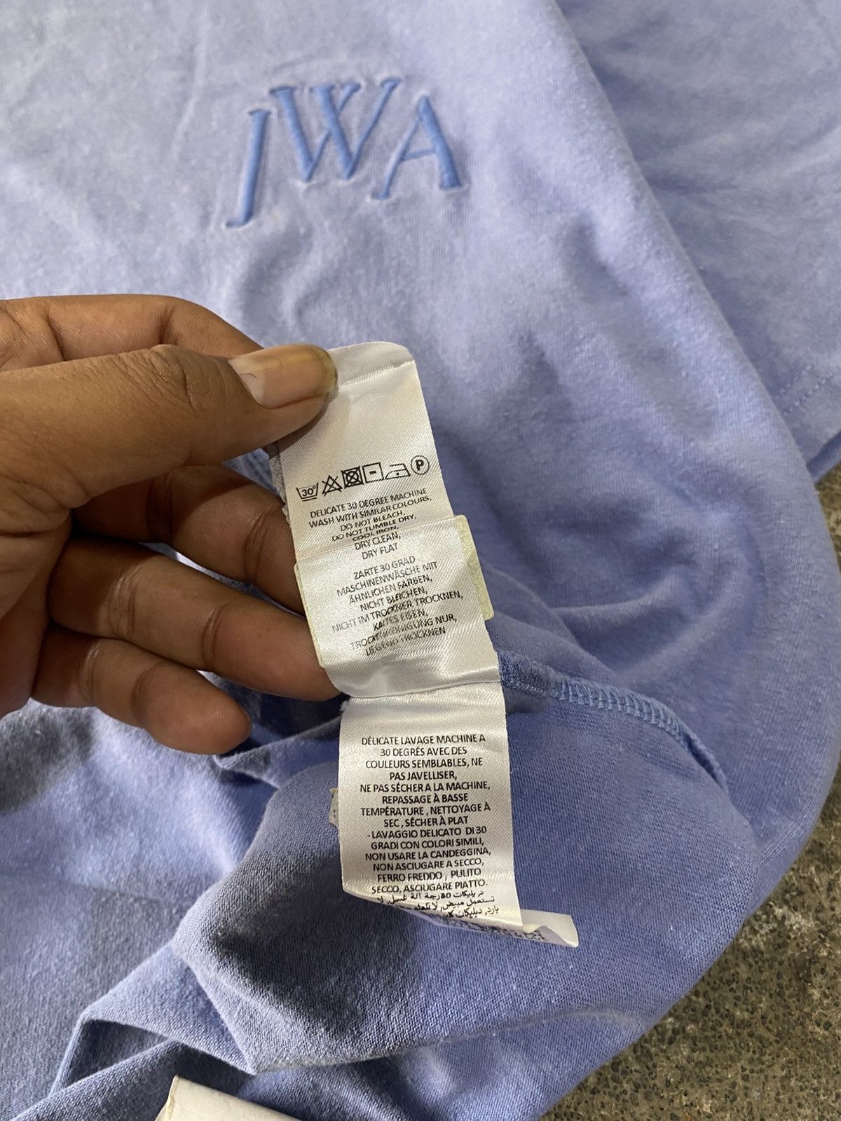 JW Anderson J.W.Anderson Denime Blue Short Sleeve T-Shirt Size US M / EU 48-50 / 2 - 6 Thumbnail