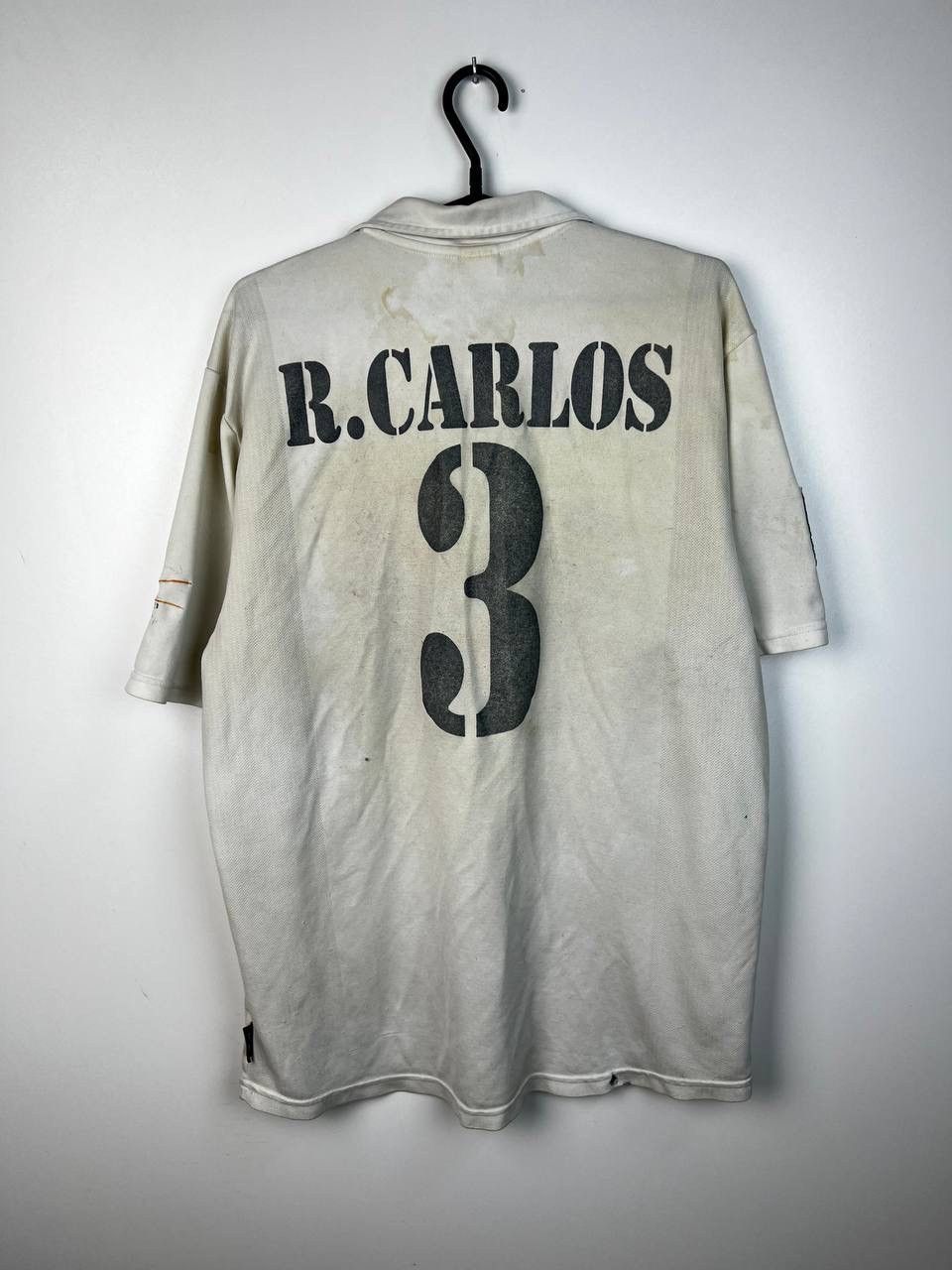 Adidas × Vintage Real Madrid Adidas Roberto Carlos90s jersey t-shirts size XL Size US XL / EU 56 / 4 - 2 Thumbnail