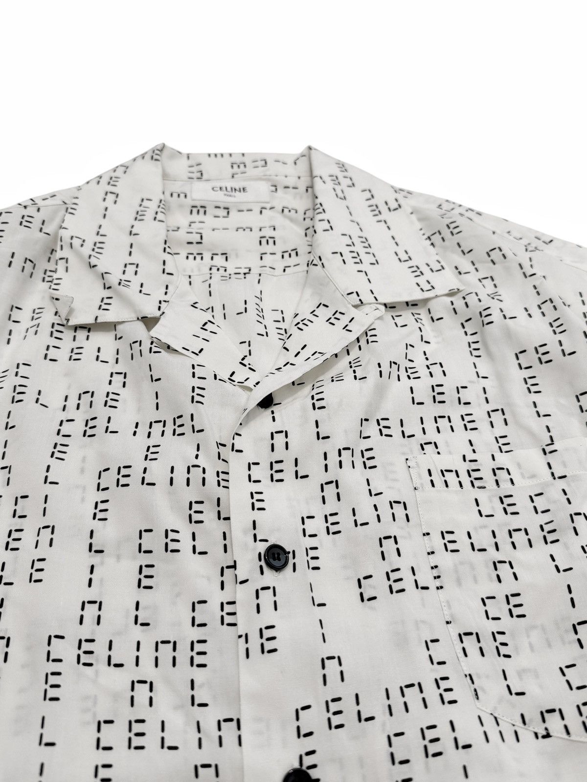 Celine Digital Clock Viscose Shirt Size US M / EU 48-50 / 2 - 3 Thumbnail
