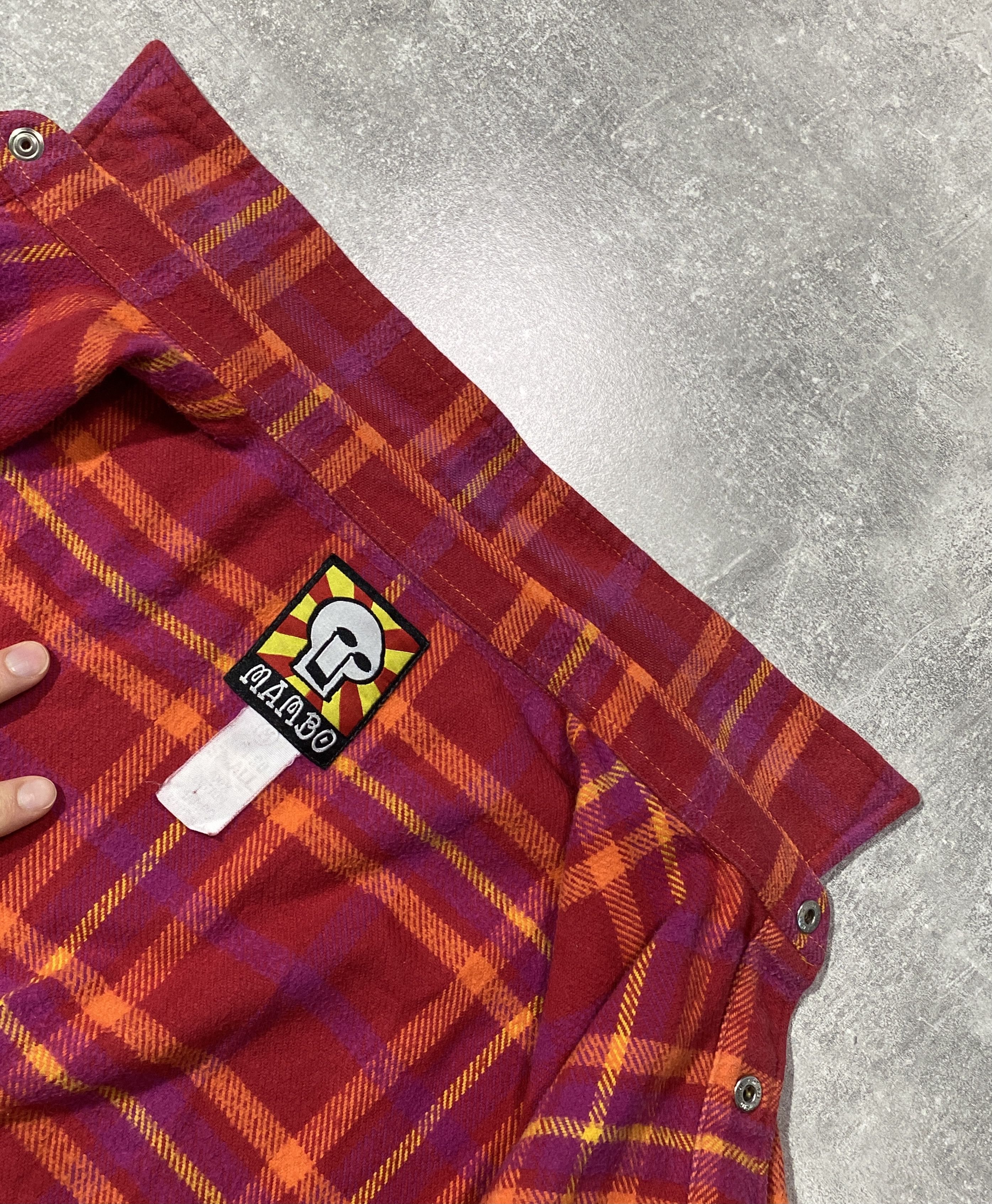 Mambo Vintage 90s MAMBO Cotton Platted Flannel Shirt Size US M / EU 48-50 / 2 - 6 Thumbnail