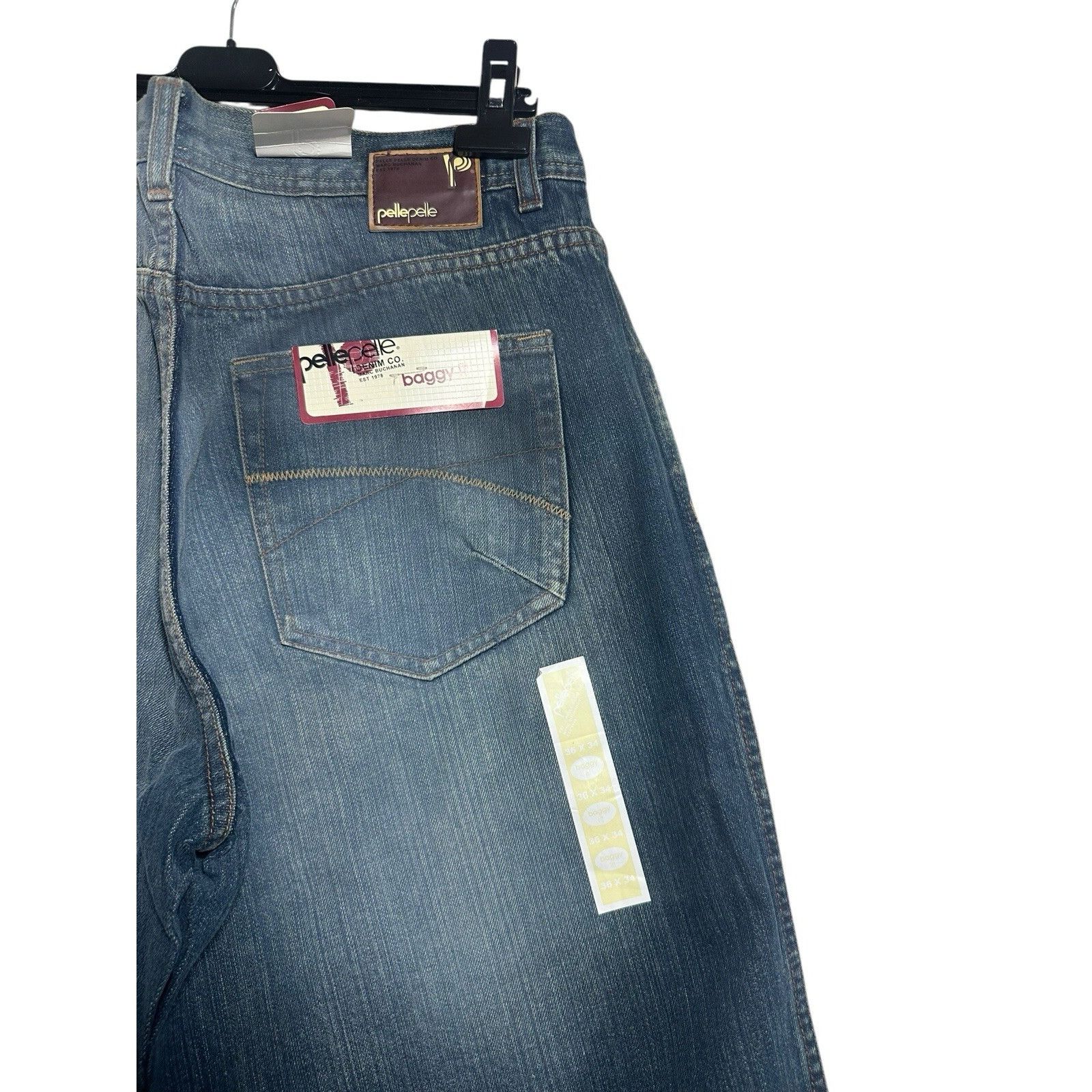 Pelle Pelle Vintage Pelle Pelle Baggy Jeans Men's Hip Hop Whiskering Y2K Size US 36 / EU 52 - 5 Thumbnail