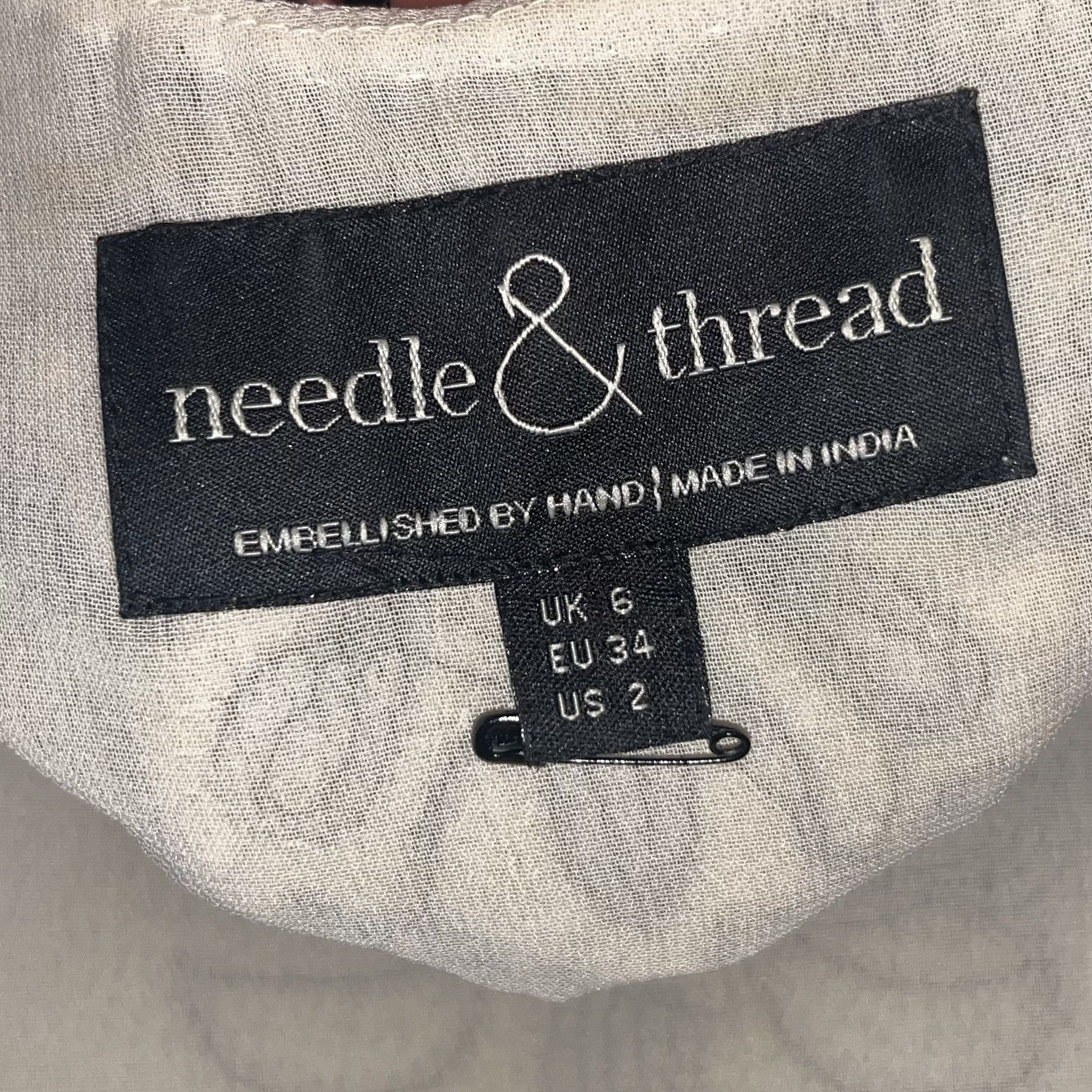 For Love & Lemons Needle & Thread Midnight Floral Sequin Mini Dress Size XS / US 0-2 / IT 36-38 - 5 Thumbnail