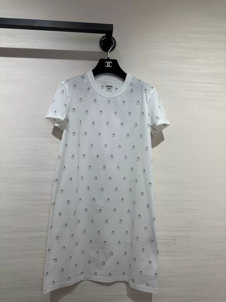 Hermes Hermes 26 Spring/Summer Women's Printed T-Shirt Dress Size XS / US 0-2 / IT 36-38 - 1 Thumbnail