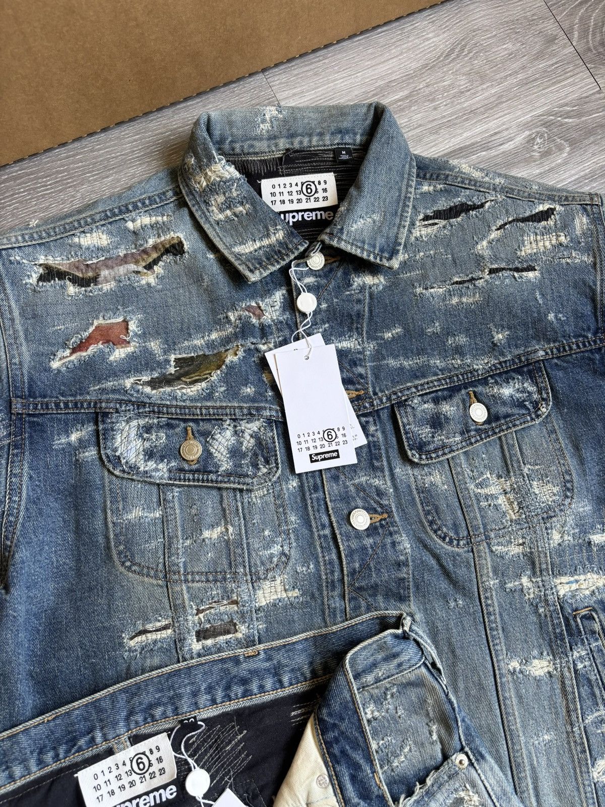 Maison Margiela × Supreme Supreme MM6 Maison Margiela Denim Two Piece Size US 32 / EU 48 - 10 Thumbnail