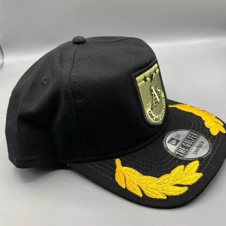 New Era Oakland Athletics Hat Men Military Patch The Golfer SnapBack Size ONE SIZE - 3 Thumbnail
