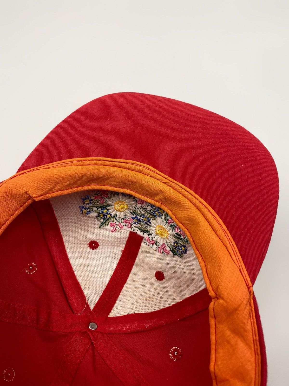 Vintage 1990’s Vintage Alpine Flowers Embroidery Snap Back Cap Size ONE SIZE - 6 Thumbnail