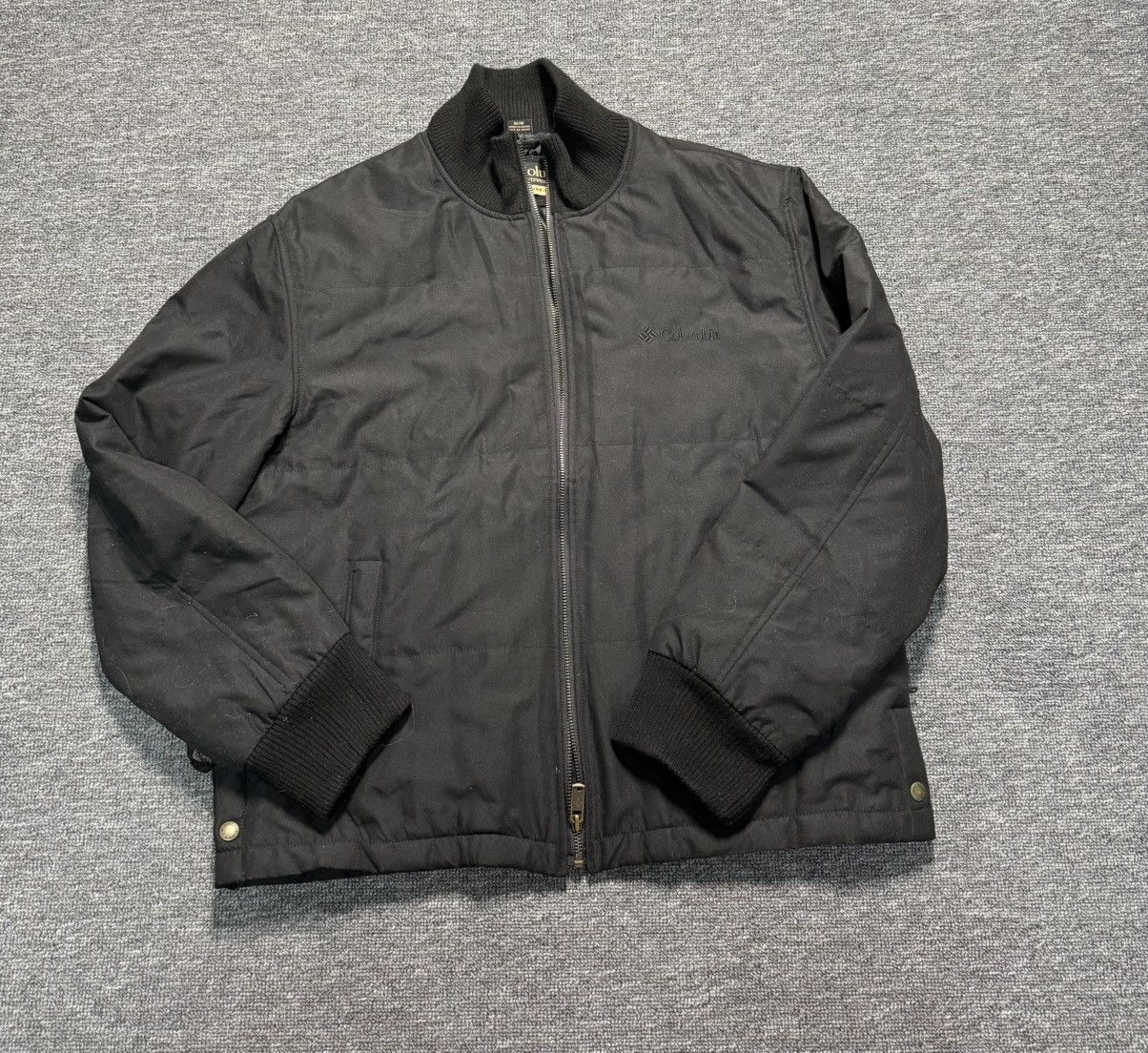 Columbia Columbia Bomber Jacket Men’s Size M Black Vintage Zip-Up Size US M / EU 48-50 / 2 - 2 Thumbnail