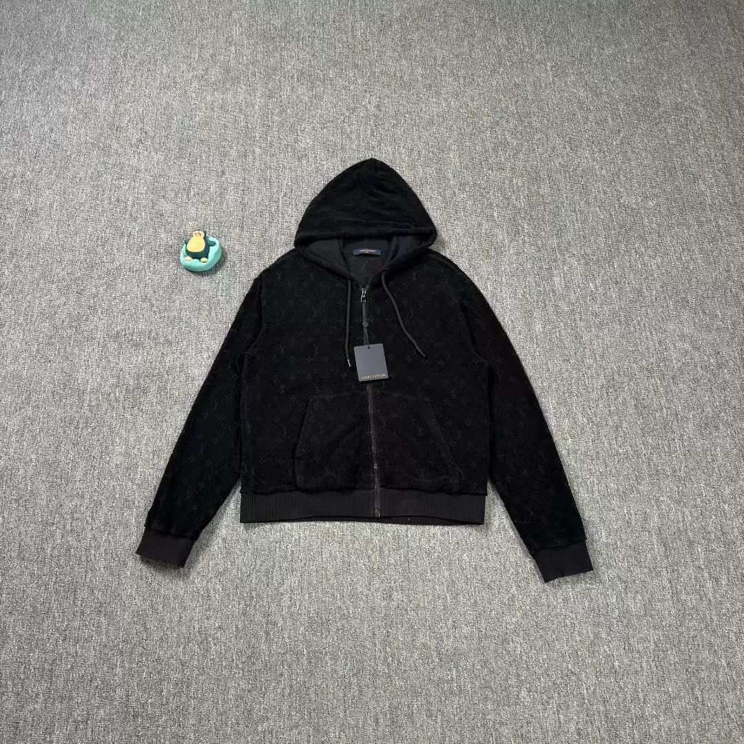 Louis Vuitton black hooded jacket with LV pattern Size US S / EU 44-46 / 1 - 1 Thumbnail