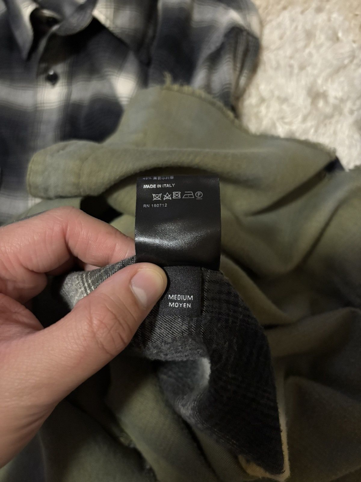 Amiri Bleached Plaid Flannel Size US M / EU 48-50 / 2 - 6 Thumbnail