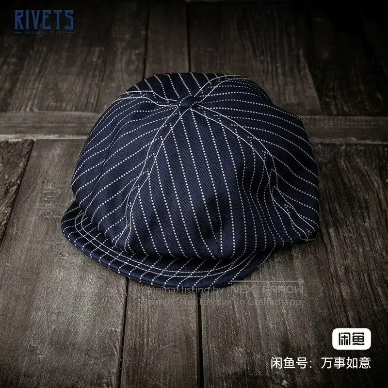 Freewheelers Freewheelers Wabash Stripe Newsboy Cap. Size ONE SIZE - 2 Thumbnail