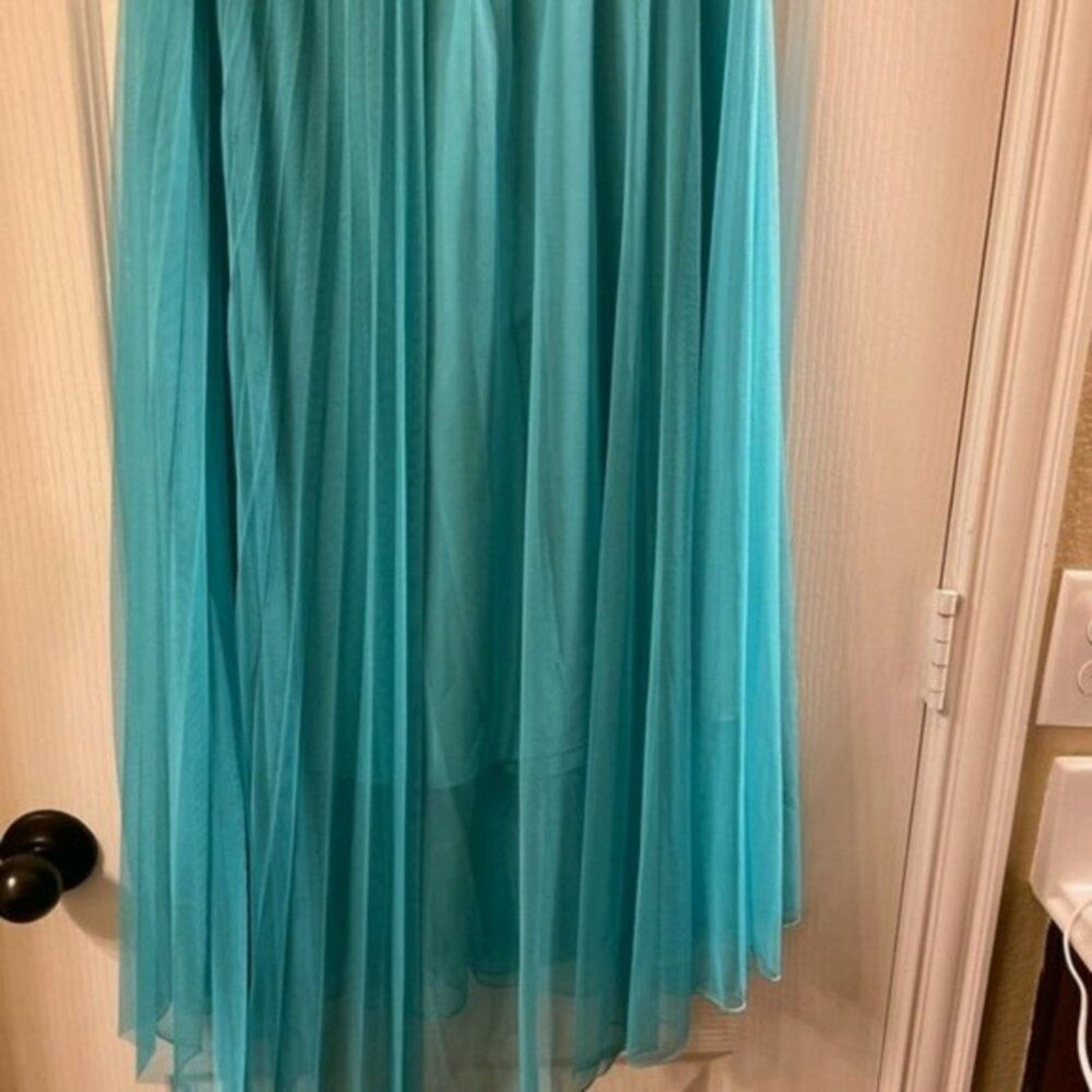Patrizia Pepe Patrizia Pepe Tulle Knee length skirt Turquoise size 10 Size 32" / US 10 / IT 46 - 6 Thumbnail