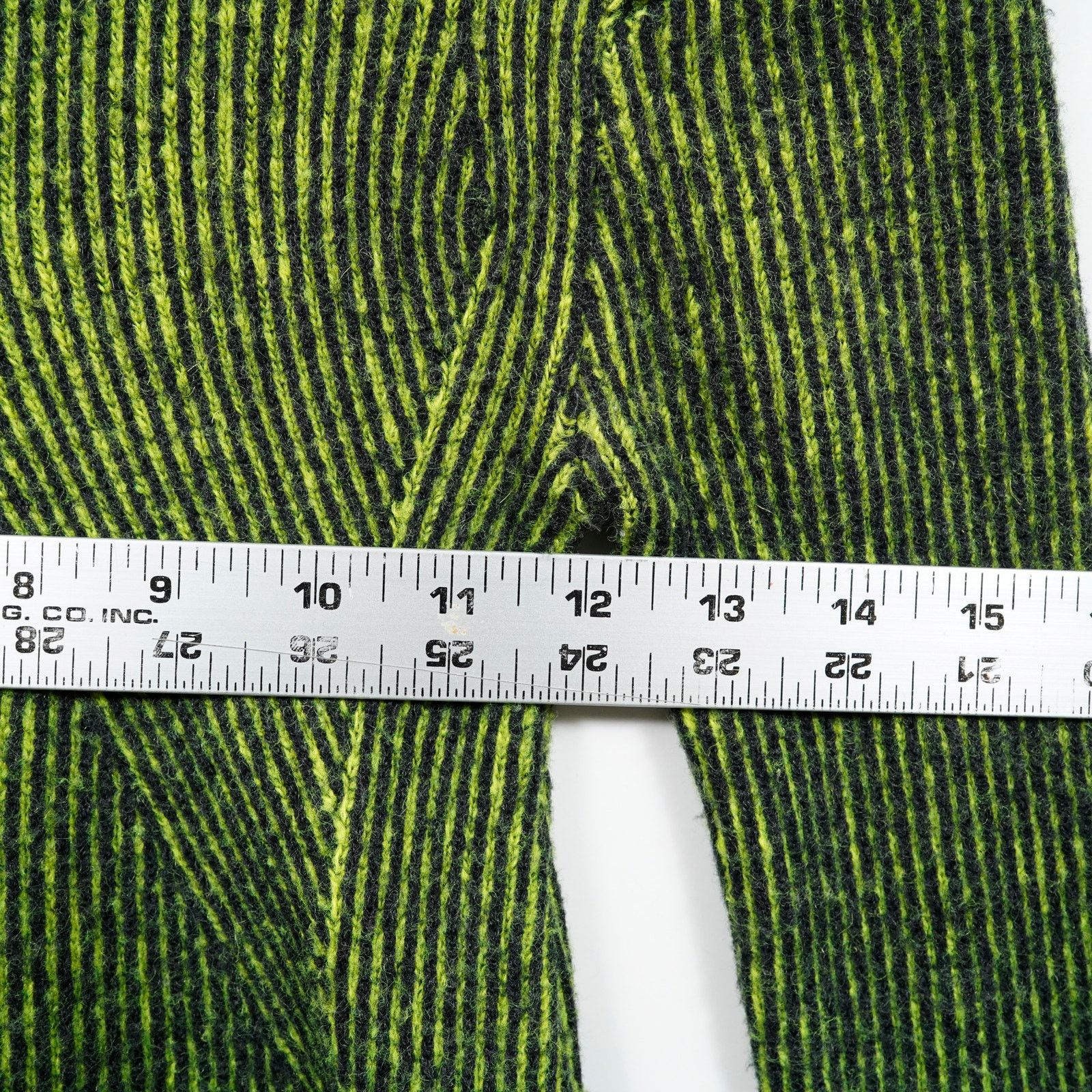 Y-3 Y-3 Yohji Yamamoto Knit Dress Green Black Striped XS Bodycon Size XS / US 0-2 / IT 36-38 - 10 Thumbnail