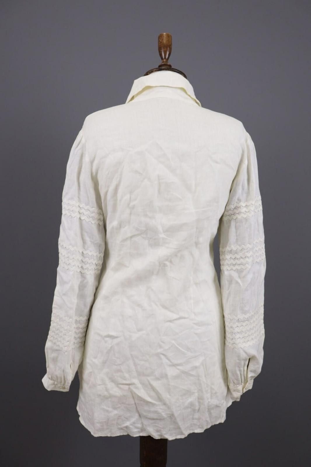 Designer Anne Fontaine Embroidered Top Blouse Tunic Shirt Sz 38 Size M / US 6-8 / IT 42-44 - 8 Thumbnail