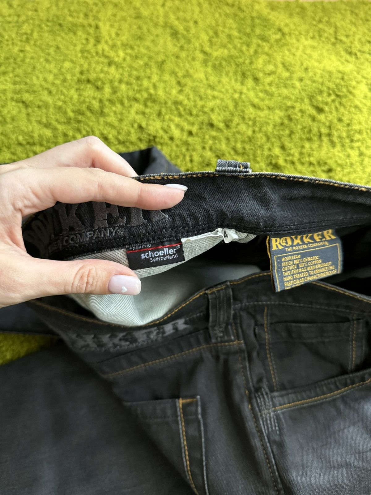 Designer × THE ROKKER COMPANY × Vintage Rokker company biker denim pants jeans Size US 34 / EU 50 - 10 Thumbnail