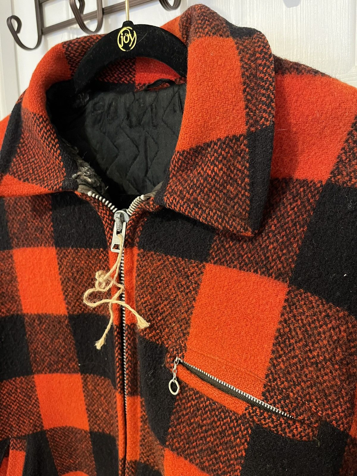 Other 50s/60s Vintage Lined Wool Buffalo Check Workwear Jacket 46 Size US M / EU 48-50 / 2 - 2 Thumbnail