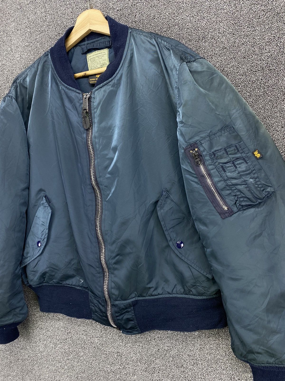 Alpha Industries Vintage Alpha Industries Flyer Man MA 1 Bomber Jacket Size US XL / EU 56 / 4 - 7 Thumbnail