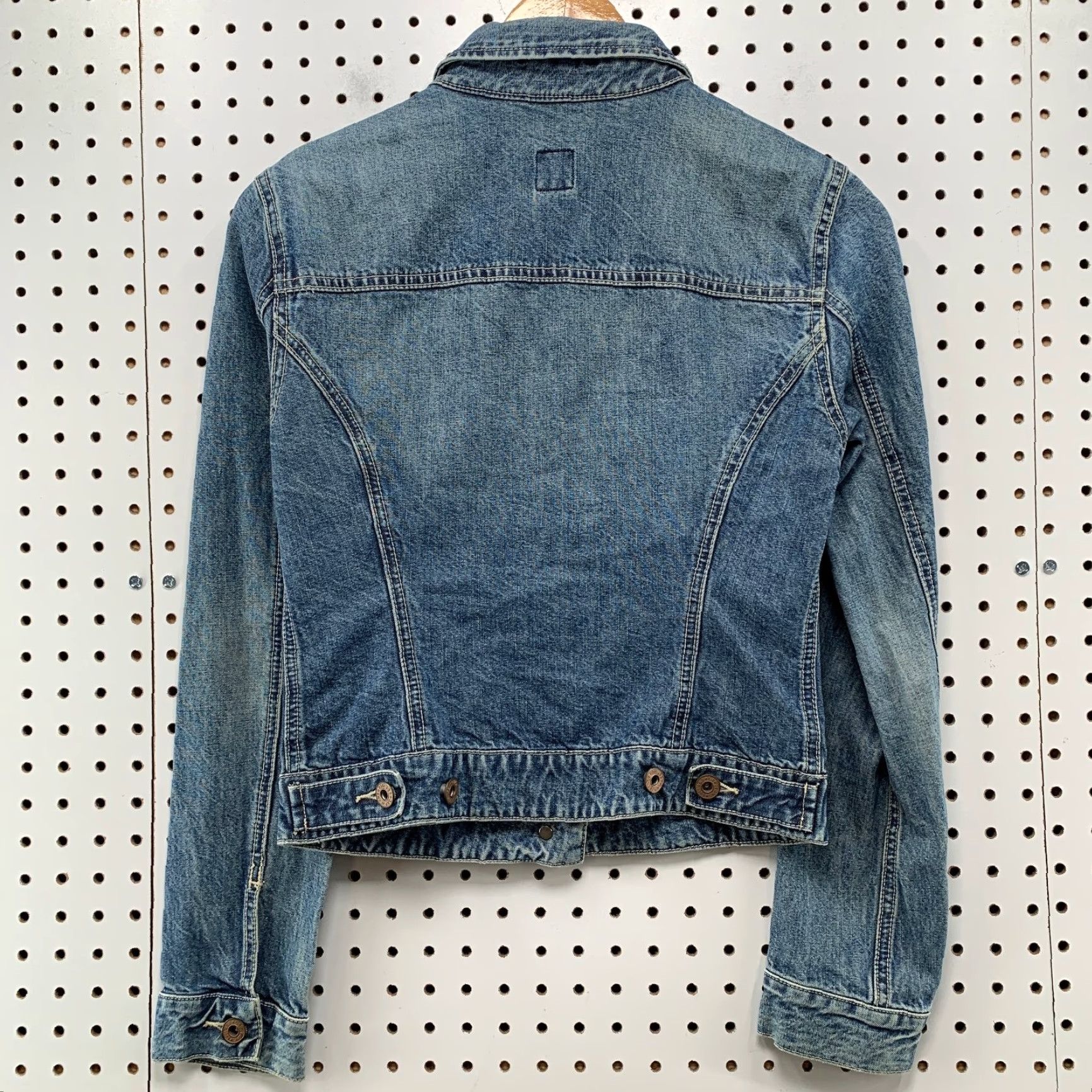 Gap VINTAGE Gap Denim Jacket Womens XS Blue Trucker Y2K Punk Biker XS Womens Jacket Denim Blue Punk Biker 1980s 1990s Gap Size XS / US 0-2 / IT 36-38 - 2 Thumbnail