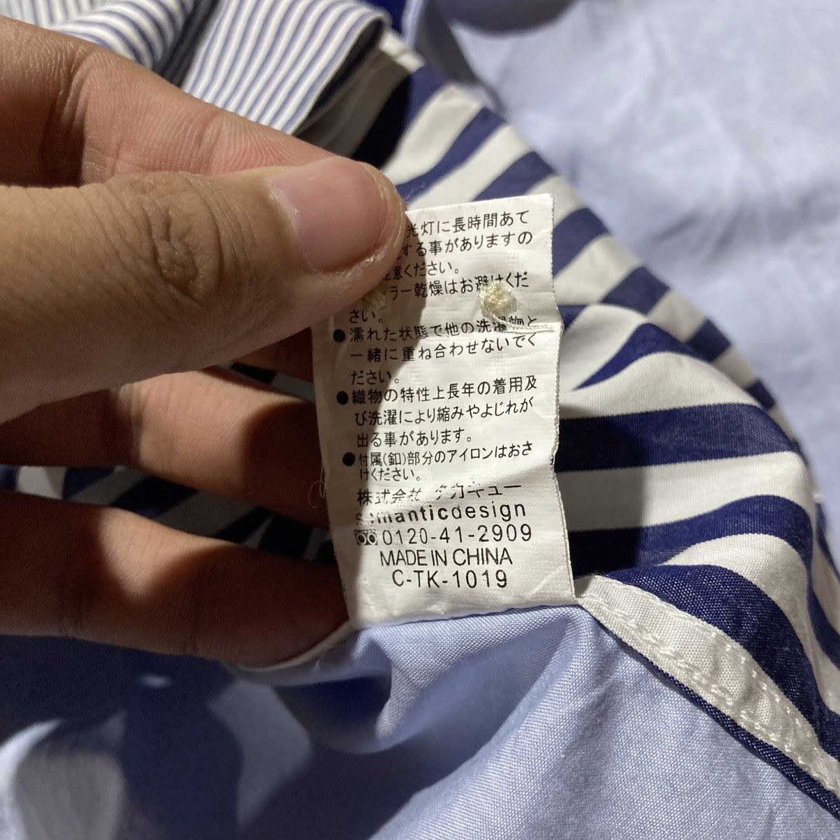 Japanese Brand 2000s Semanticdesign Stripe Pattern Shirt CDG Style Designer Size US M / EU 48-50 / 2 - 15 Thumbnail
