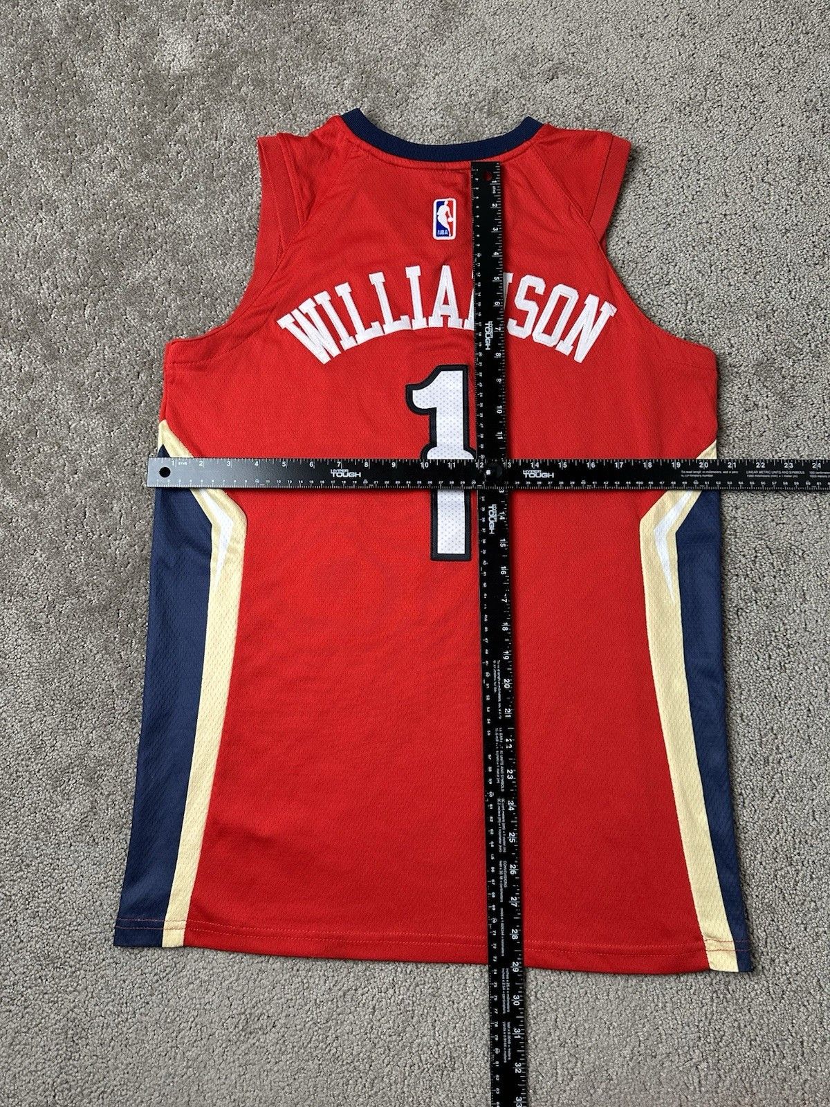 NBA Mens Jersey NBA #1 Williamson New Orleans Pelicans, Sz 48 L Size US L / EU 52-54 / 3 - 6 Thumbnail