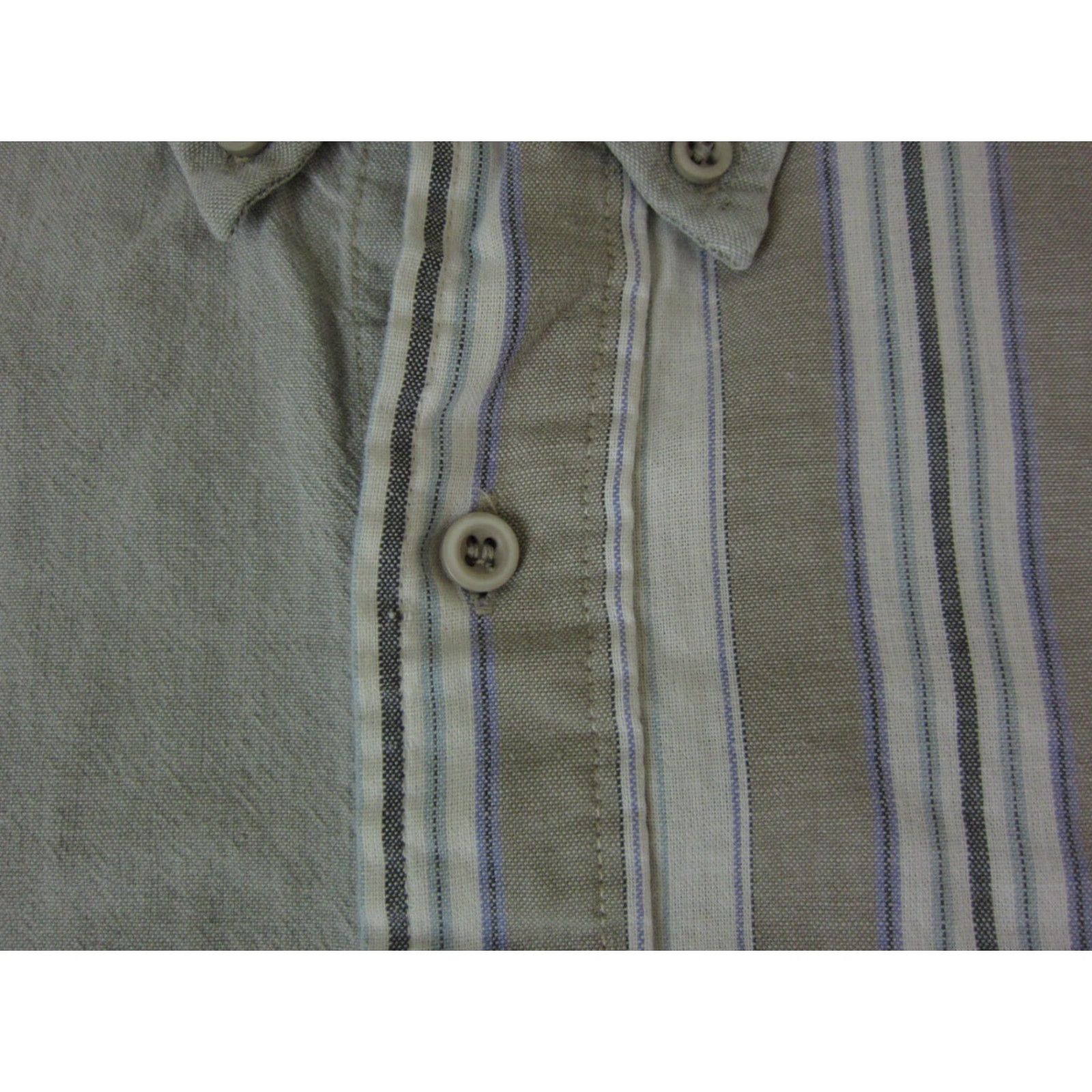 Roper VINTAGE Roper Shirt Mens XL Western Striped Brown Canvas Cotton Long Sleeve Button-Up 90s / 00s Casual Chic Size US XL / EU 56 / 4 - 4 Thumbnail
