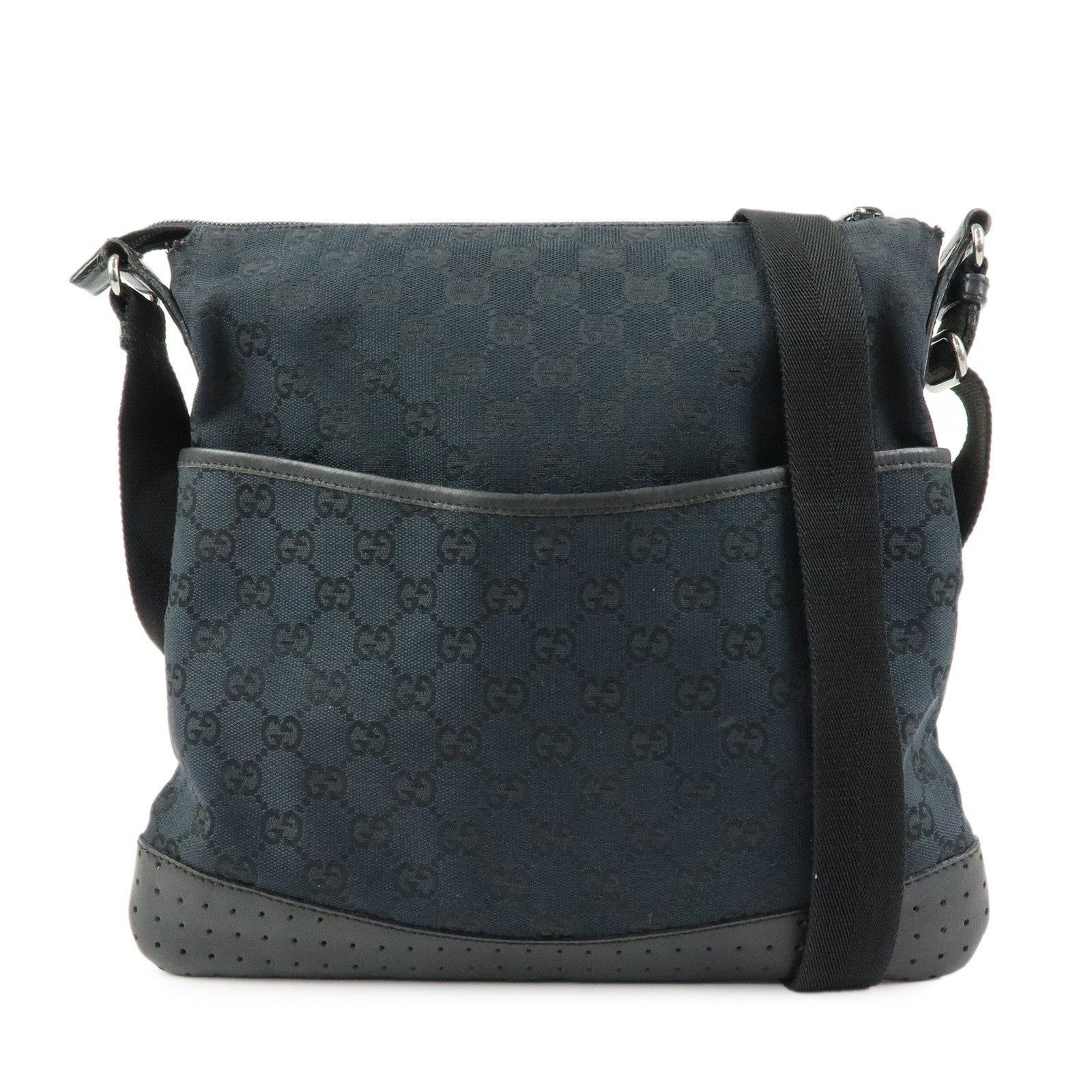 Gucci Gucci GG Canvas Messenger Crossbody Bag Black Size ONE SIZE - 1 Thumbnail