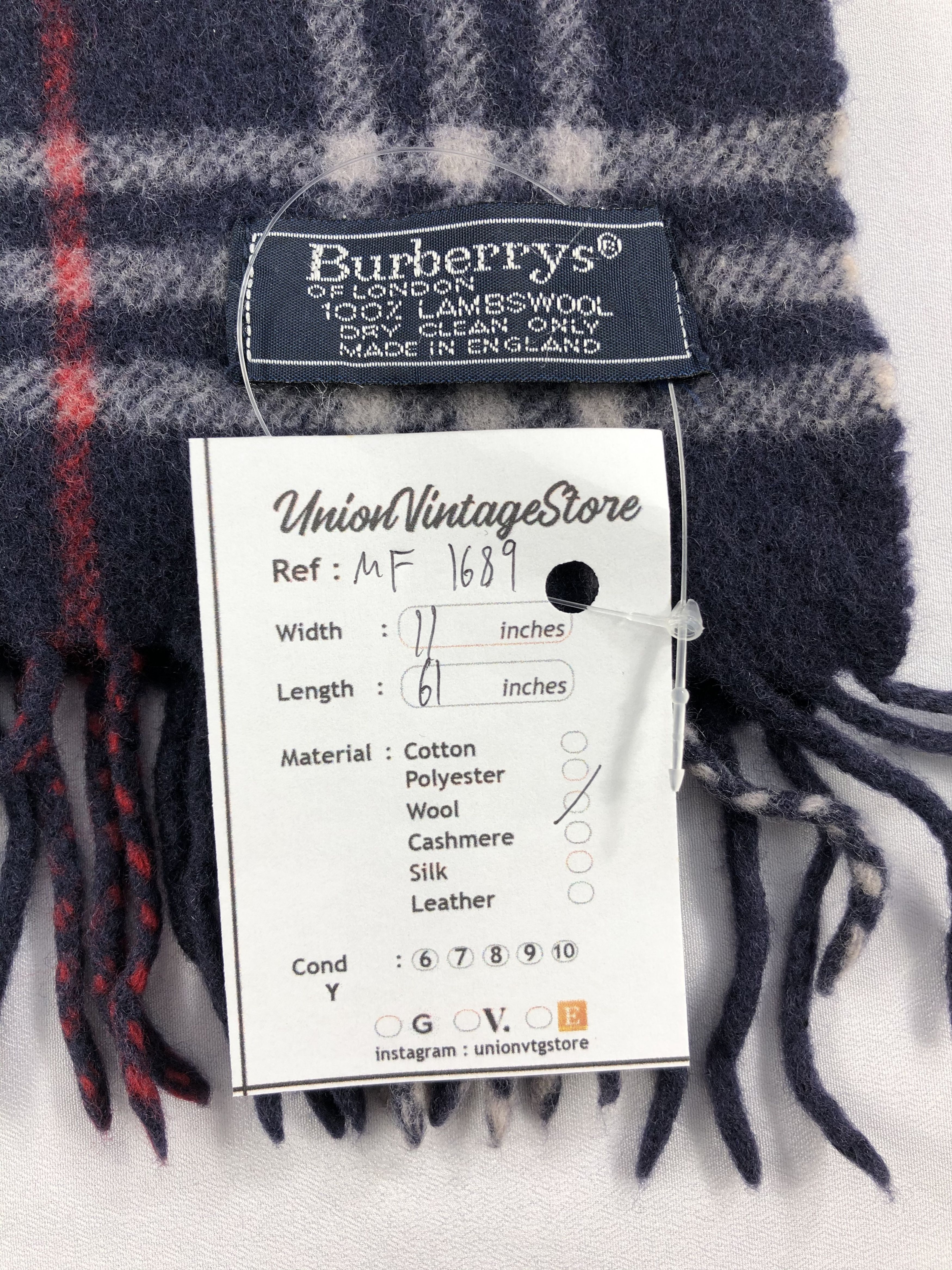 Burberry Vintage Burberry Scarf/Muffler/Neckwear MF1689 Size ONE SIZE - 5 Thumbnail