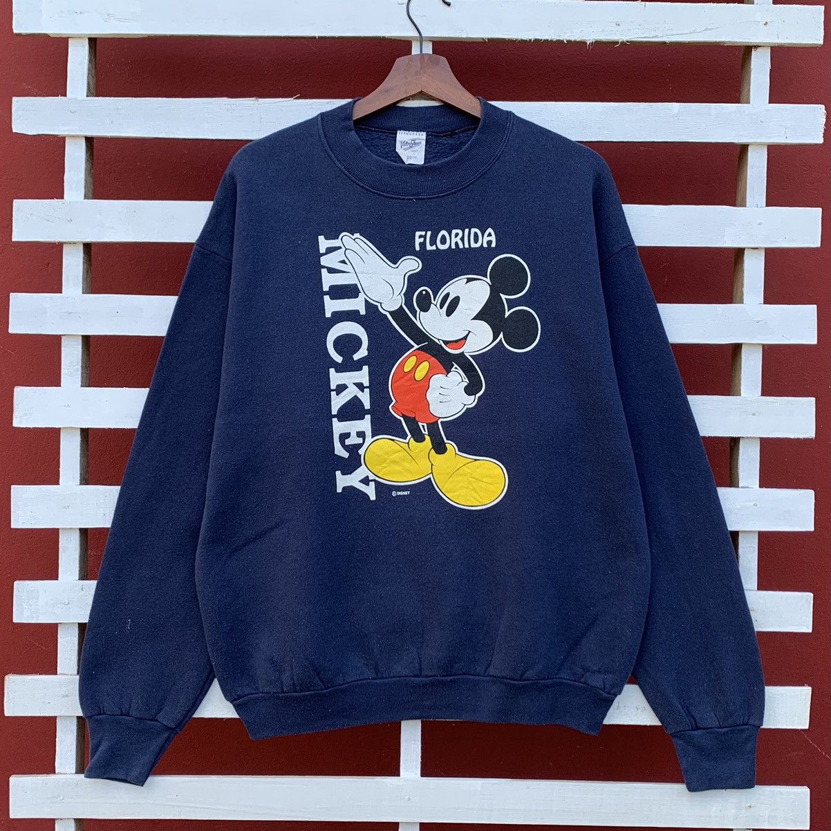 Cartoon Network × Disney × Velva Sheen Vintage 90s Velva Sheen Mickey Florida Sweatshirt Size US M / EU 48-50 / 2 - 1 Thumbnail