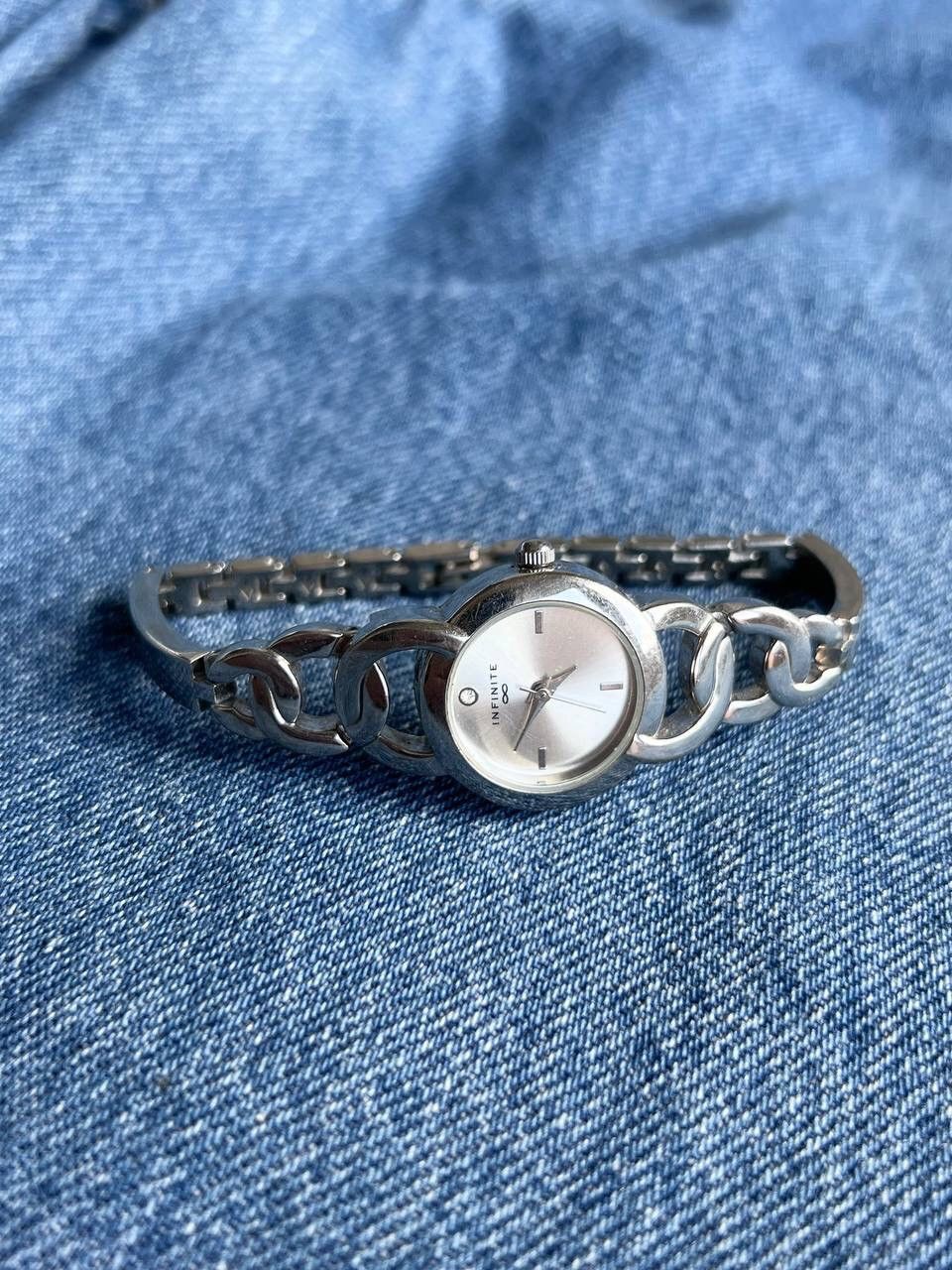 Japanese Brand × Vintage Vintage Japanese style futuristic Watch Infinite Link Silver Size ONE SIZE - 1 Thumbnail