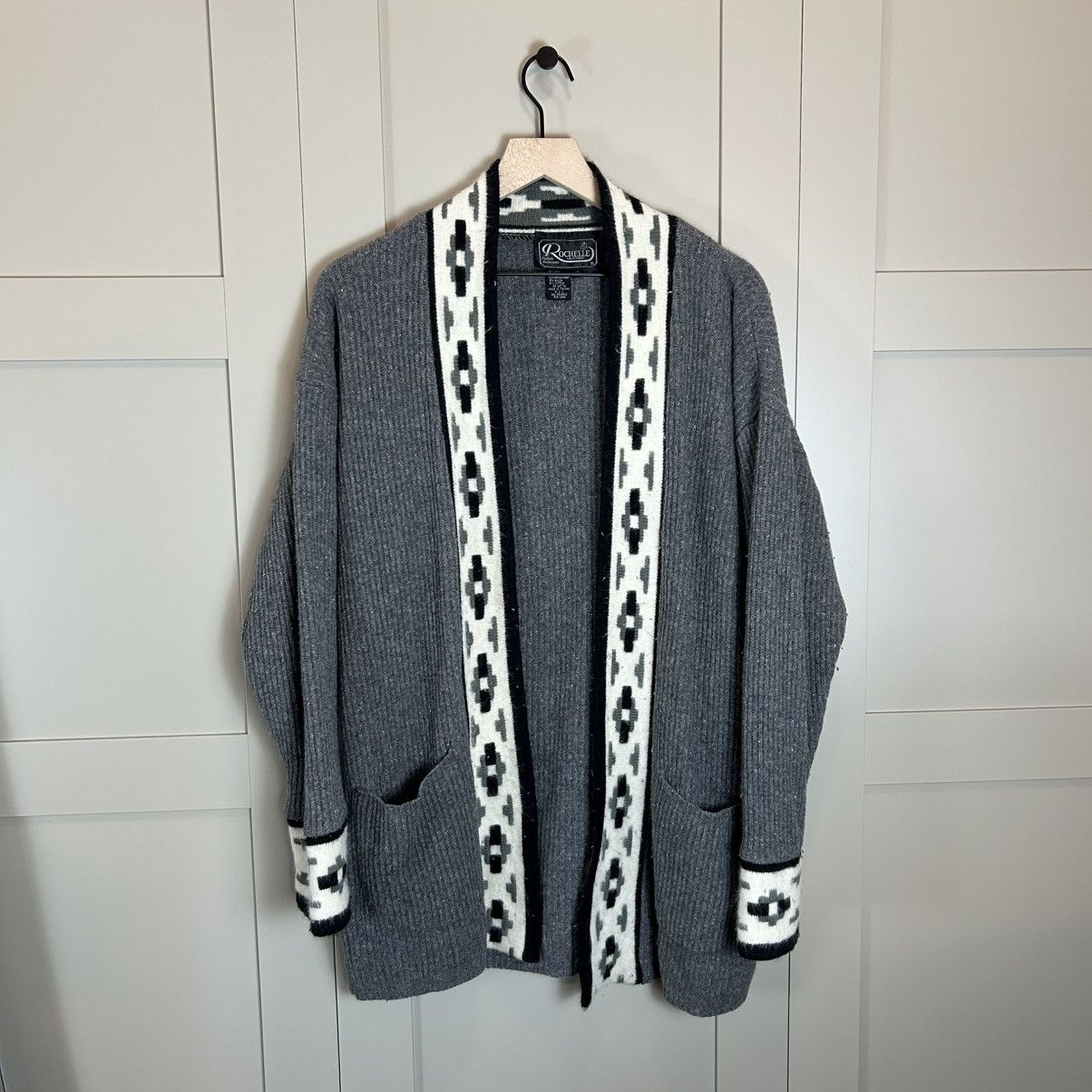 Cardigan × Streetwear × Vintage Vintage 90s Angora Rabbit