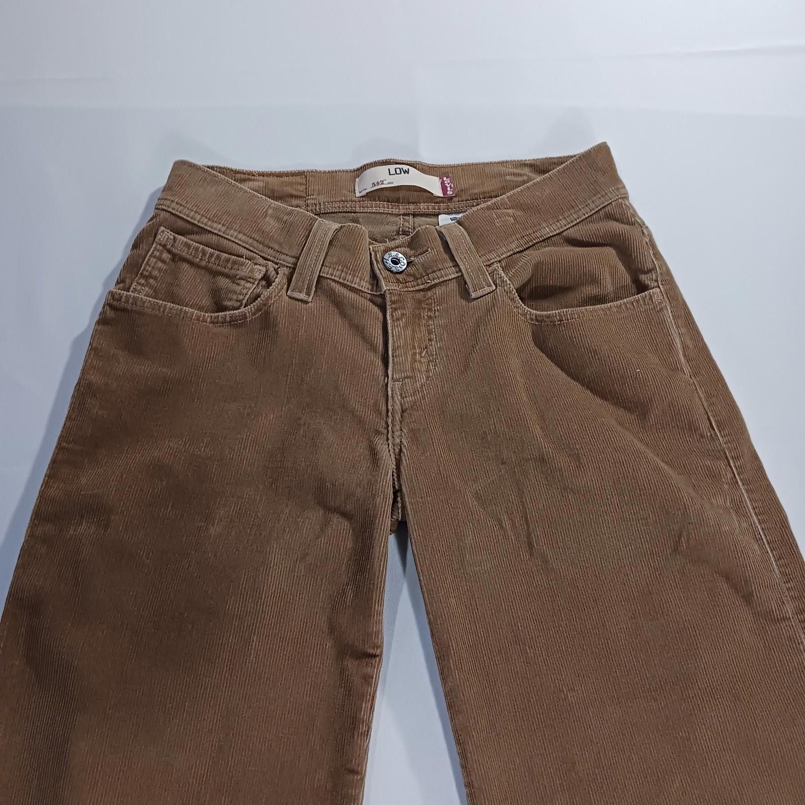 Levi's Levis 542 Low Corduroy Pants Women 6 (30×19) Brown Capri Y2K Size 28" / US 6 / IT 42 - 10 Thumbnail
