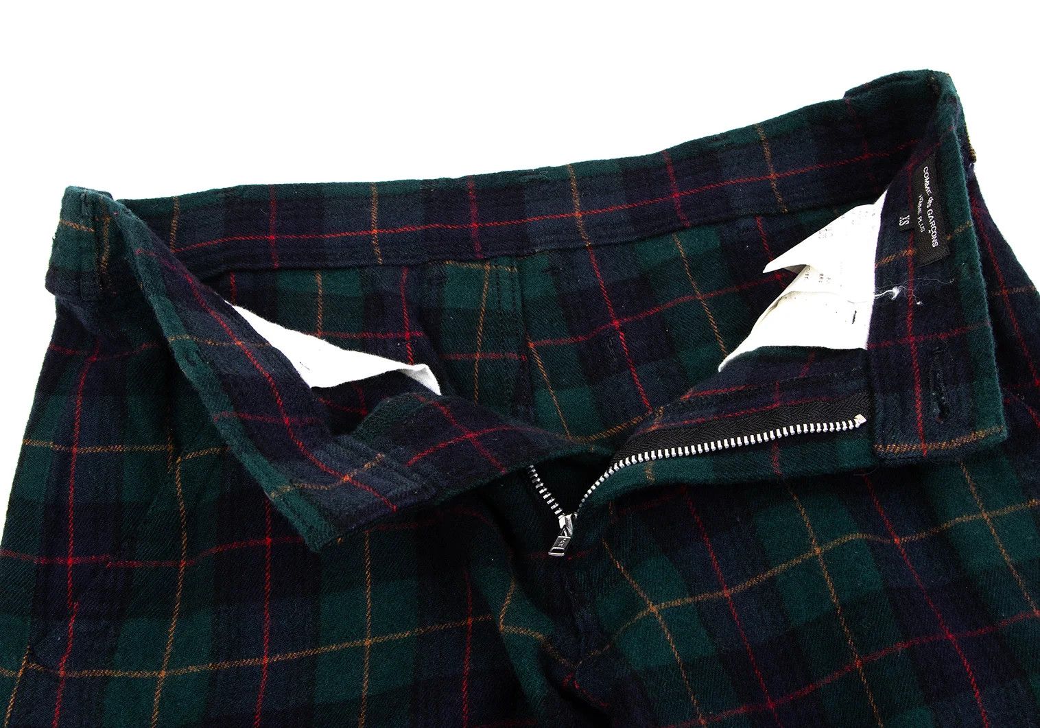 Comme des Garcons Homme Plus Tartan Check Wool Nylon Pants in Deep Blue Green XS Size US 30 / EU 46 - 5 Thumbnail