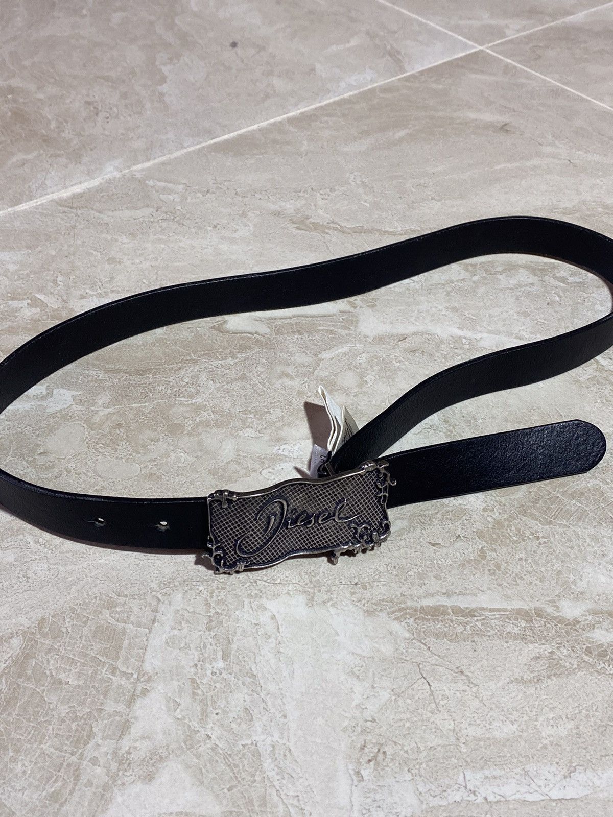 Diesel × Leather Diesel y2k hype streetwear style avant garde leather belt Size ONE SIZE - 1 Thumbnail