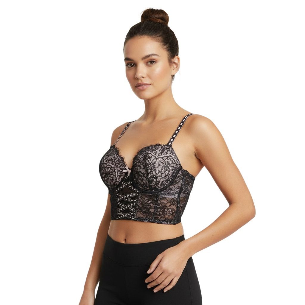 Victoria's Secret Victoria's Secret Dream Angels Underwire Long Line Bra, S-DD Size ONE SIZE - 4 Thumbnail