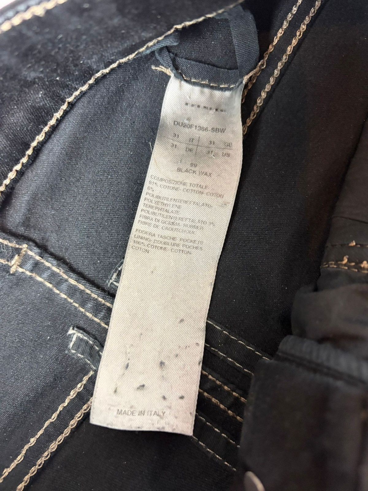 Rick Owens Drkshdw Rick Owens Waxed üDetroit Denim Size US 31 - 4 Thumbnail
