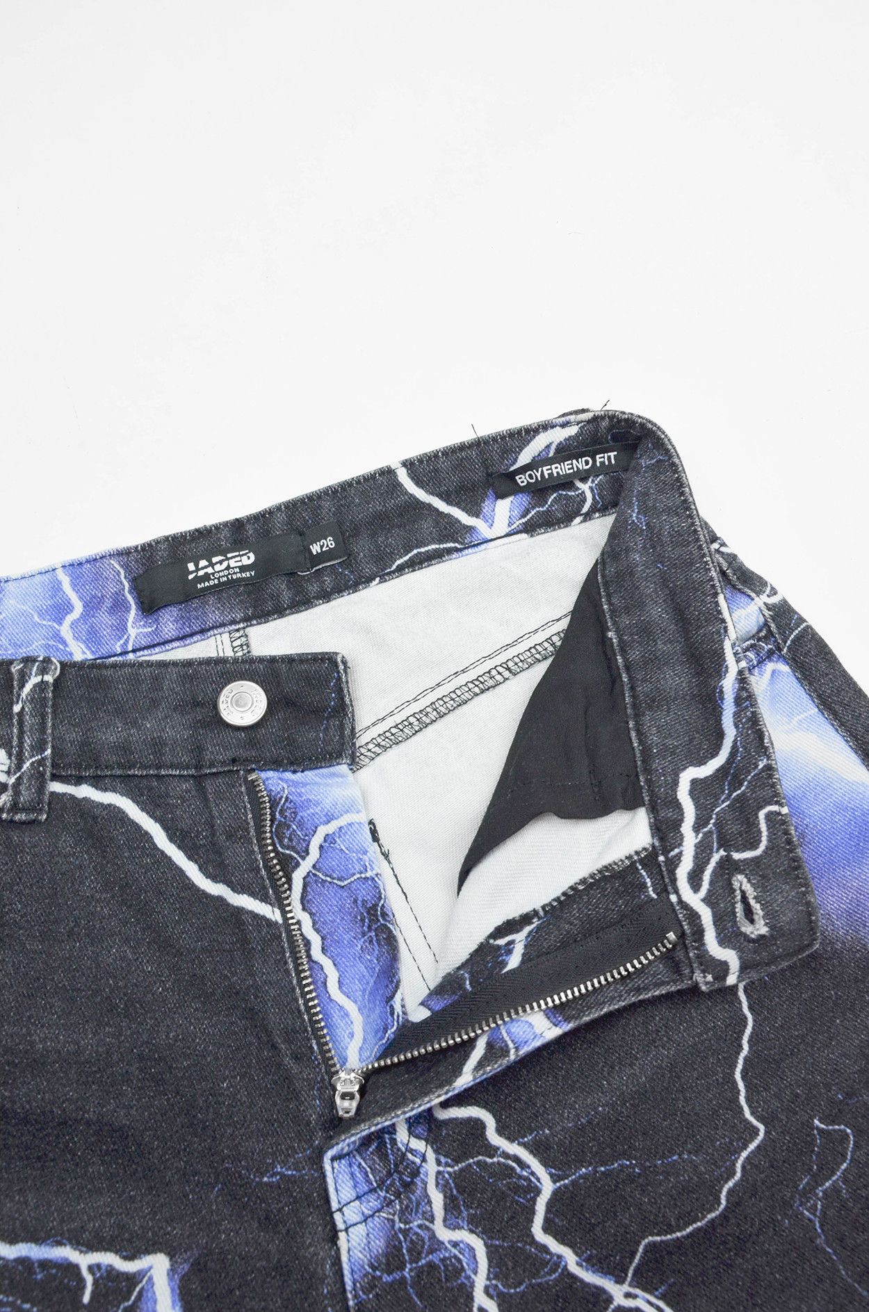 Jaded London Jaded London Lightning Boyfriend Jeans – W26 Size 26" / US 2 / IT 38 - 7 Thumbnail