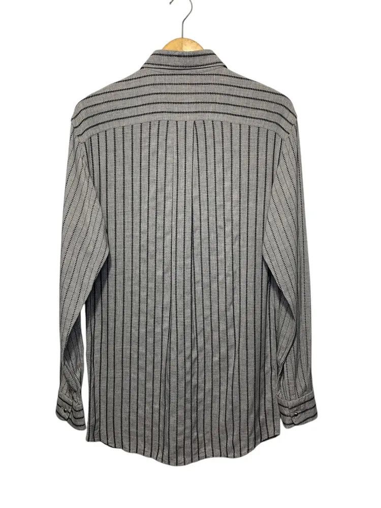Givenchy 2000s Givenchy paris stitches stripe blue sapphire shirt Size US M / EU 48-50 / 2 - 8 Thumbnail