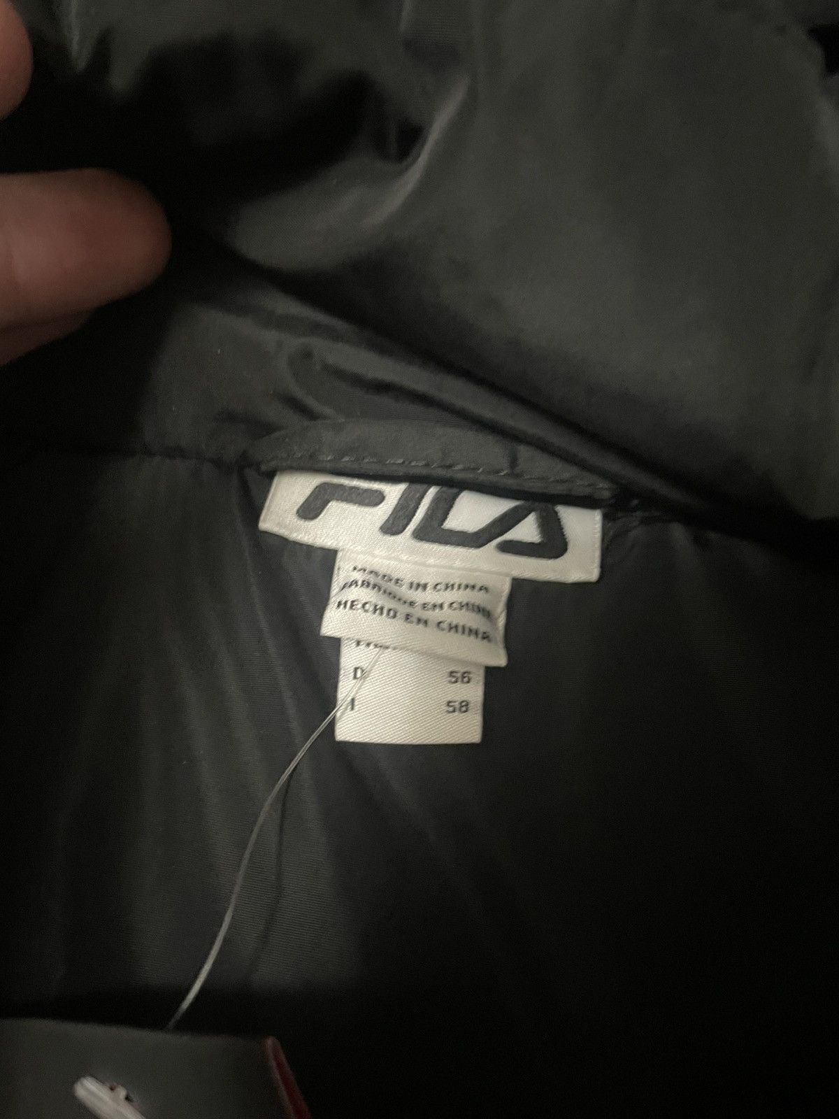 Fila Black Fila Puffer Jacket Size US XL / EU 56 / 4 - 4 Thumbnail