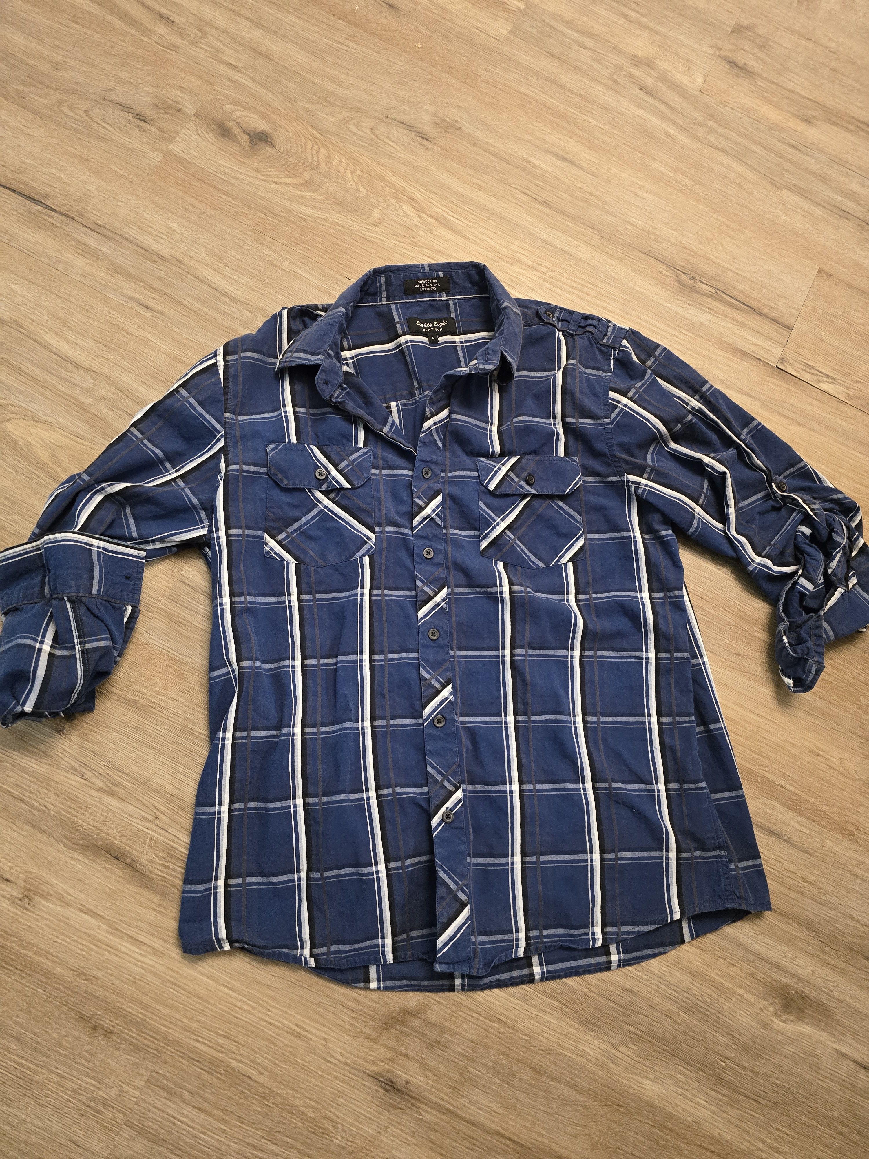 Eighty Eight Eighty Eight Platinum Men’s Plaid Button Down Shirt Large Size US L / EU 52-54 / 3 - 2 Thumbnail