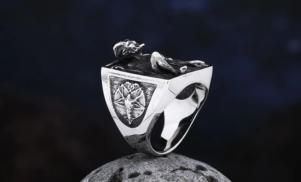Jewelry Satanic Baphomet Goat Ring Size ONE SIZE - 4 Thumbnail