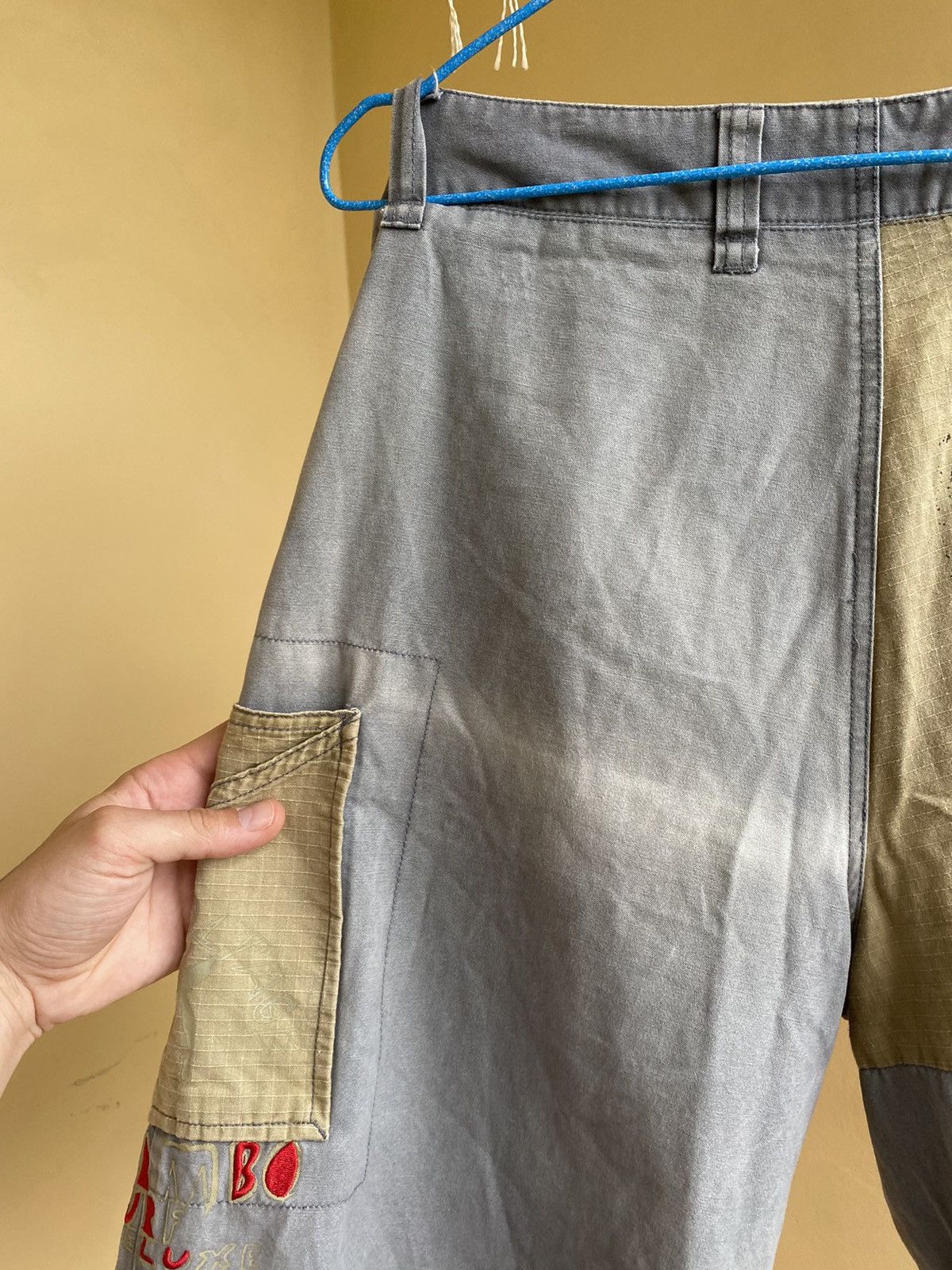 Mambo × Vintage Rare! Vintage 1990’s Mambo Night Voltage Cargo Shorts Size US 32 / EU 48 - 5 Thumbnail