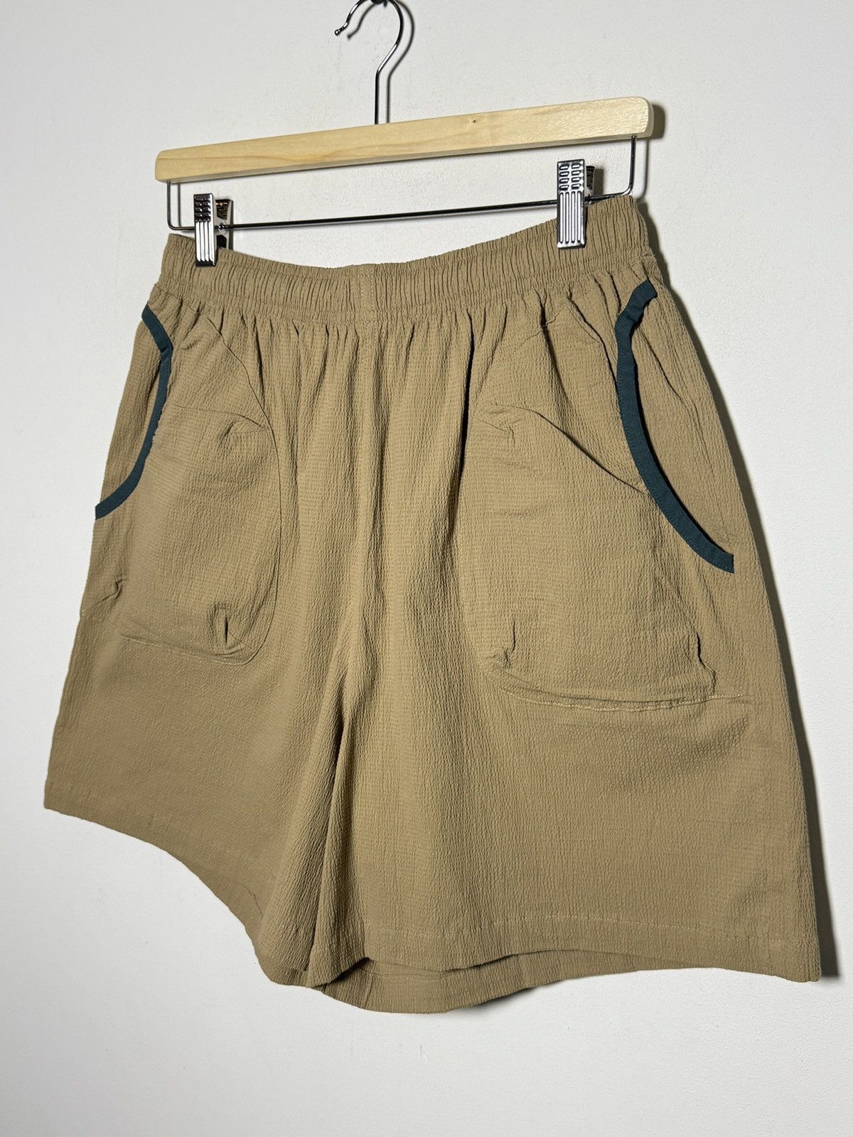 Brain Dead BRAIN DEAD Stretch Cotton Soccer Shorts Beige m-l Size US 34 / EU 50 - 2 Thumbnail